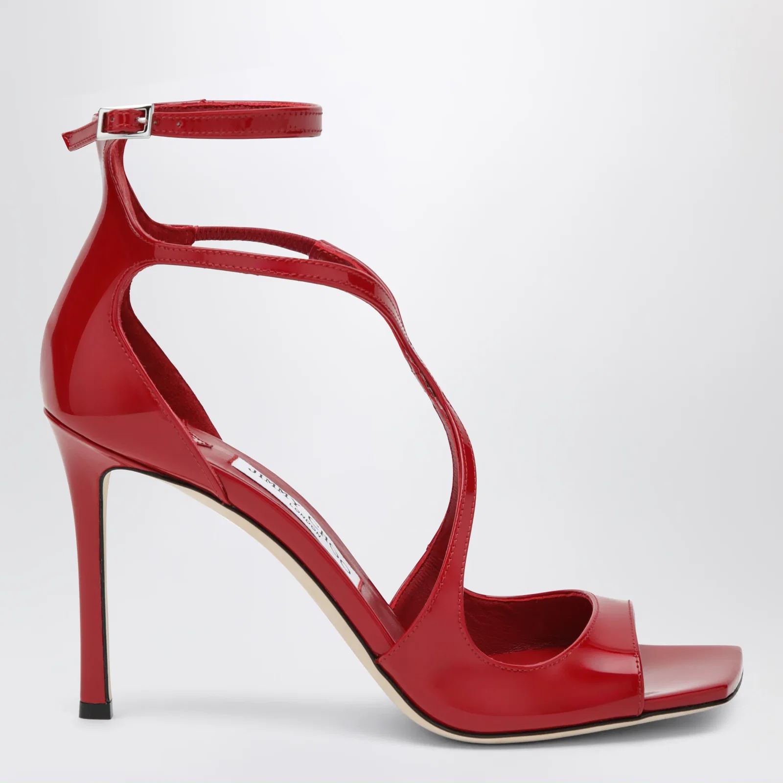 Jimmy Choo Azia sandals in red patent leather