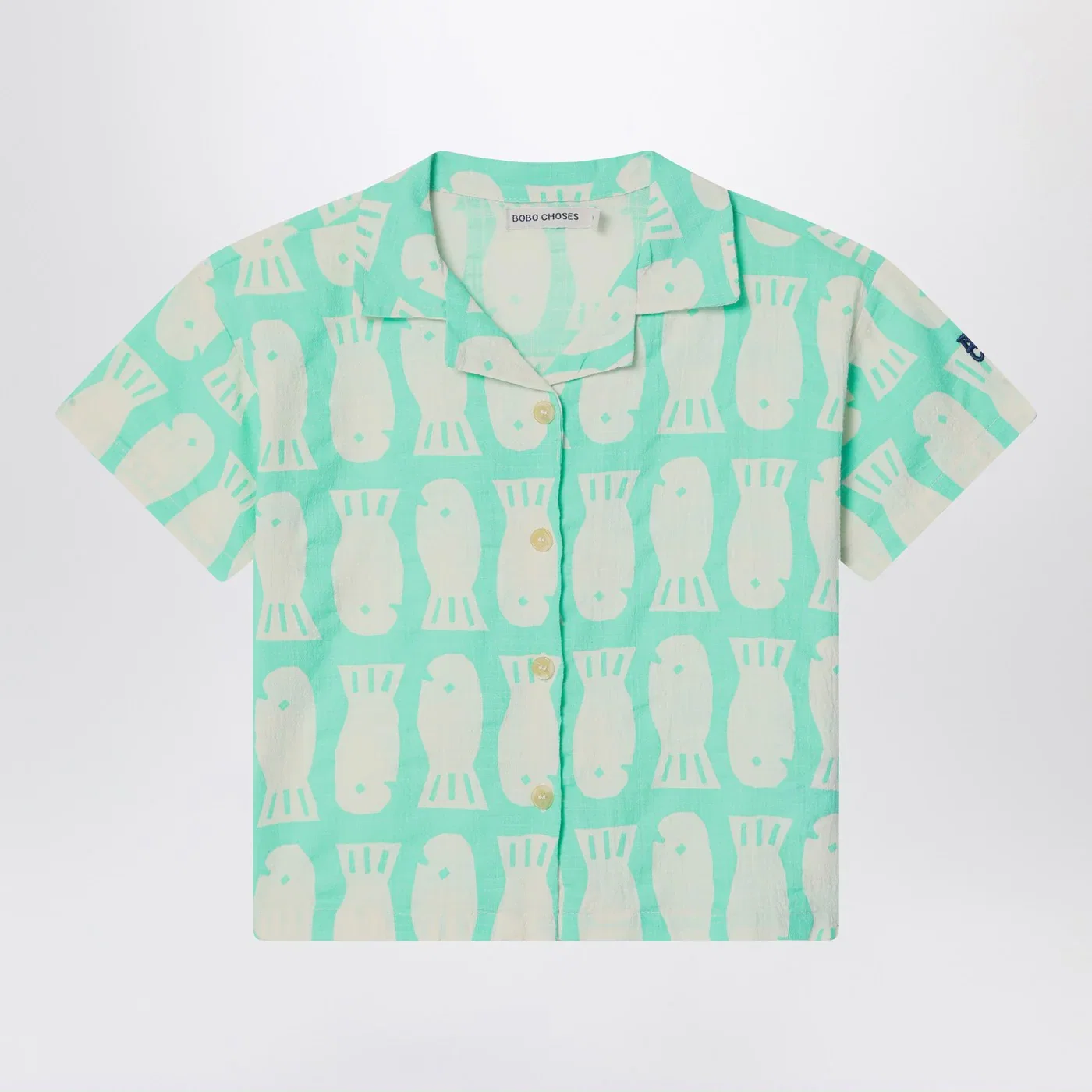 Bobo Choses Lucky Fish green water shirt