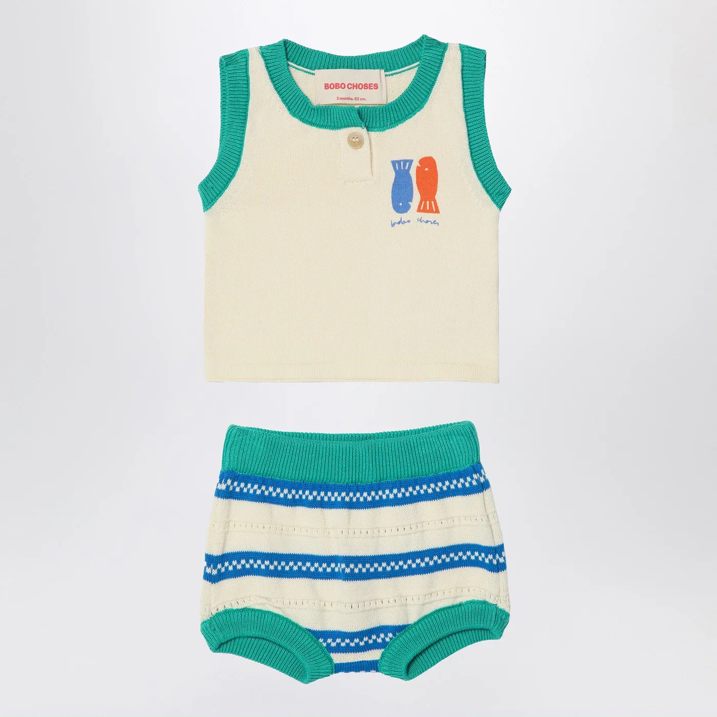 Bobo Choses Color-block denim jacket