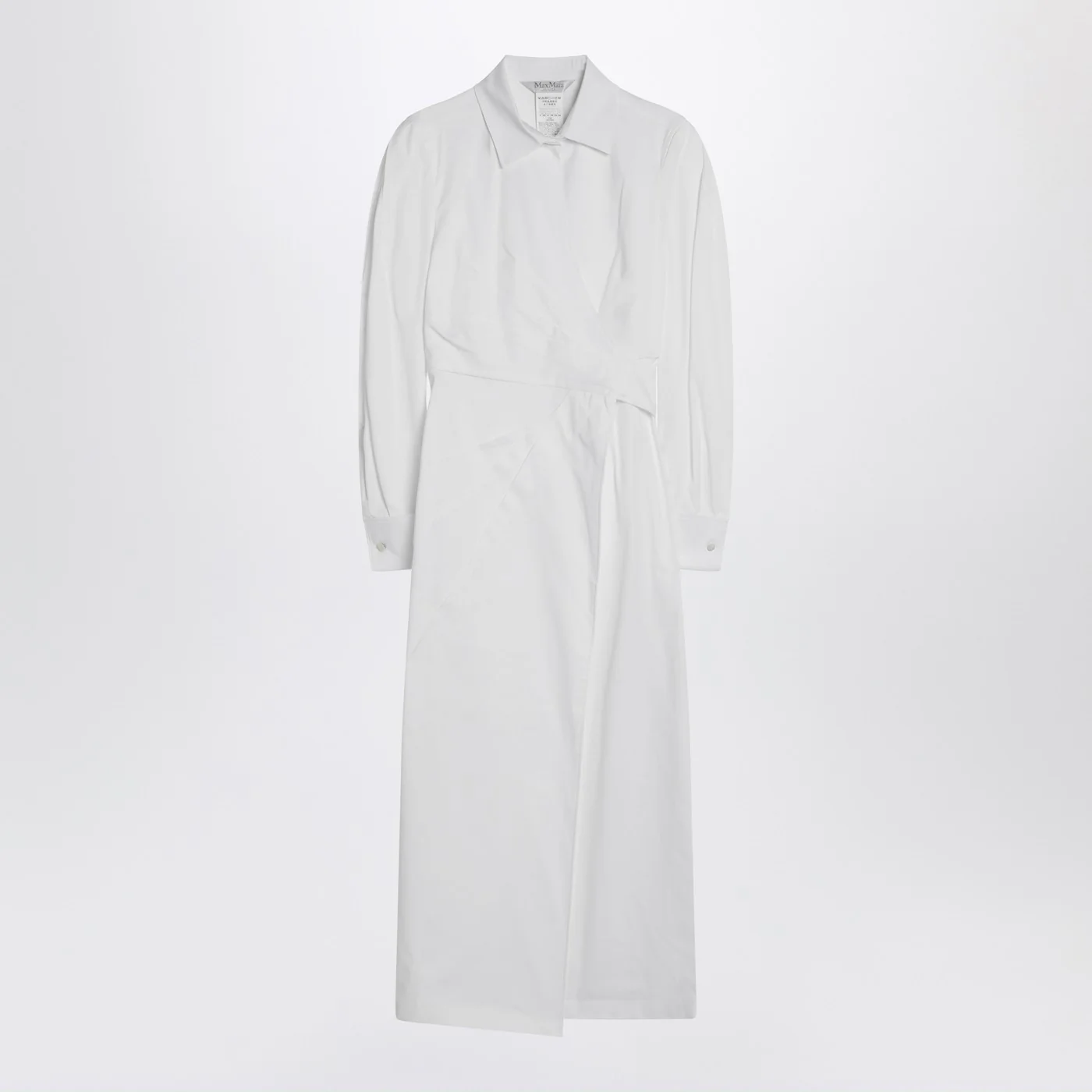 Max Mara White shirt dress in cotton twill