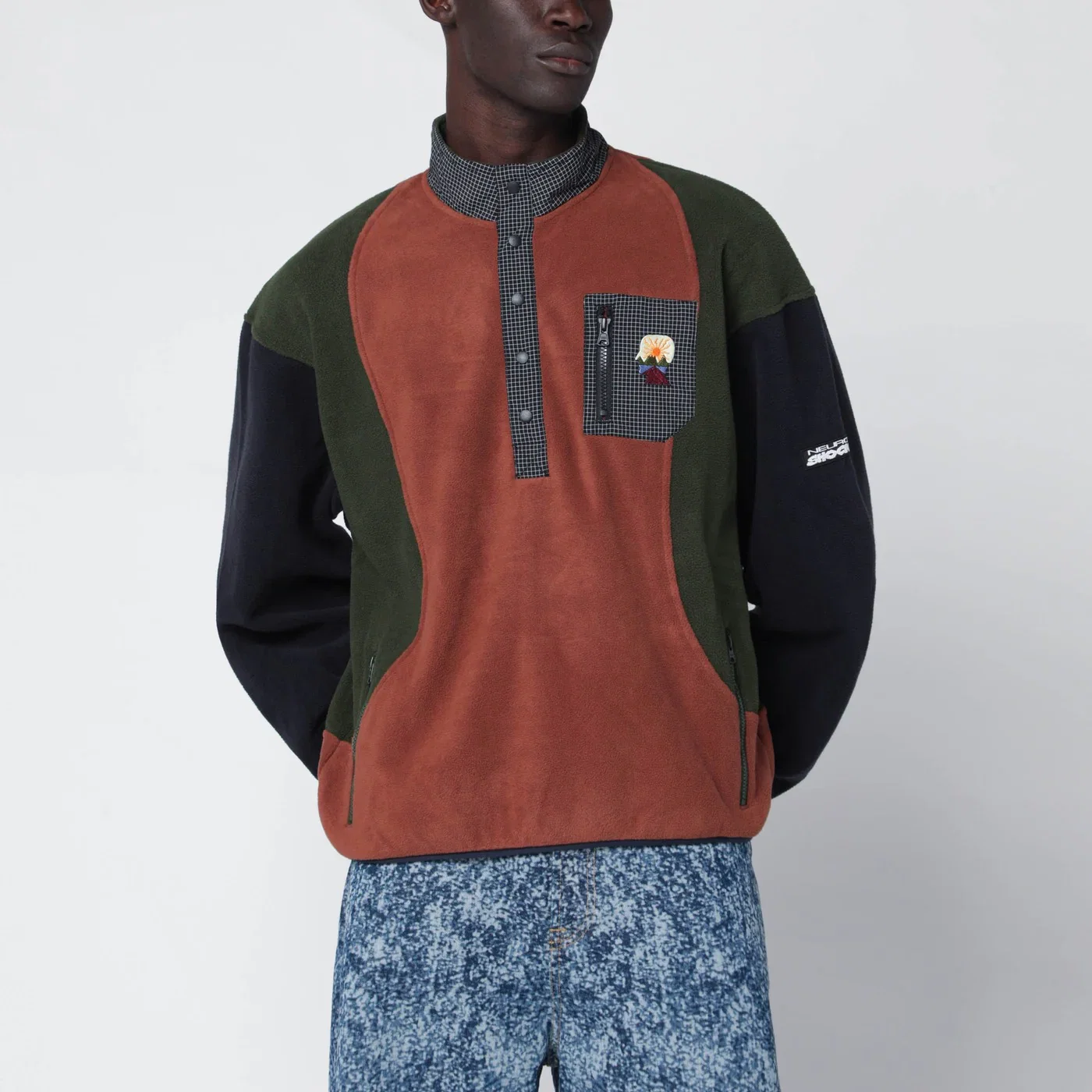 Brain Dead Color-block fleece