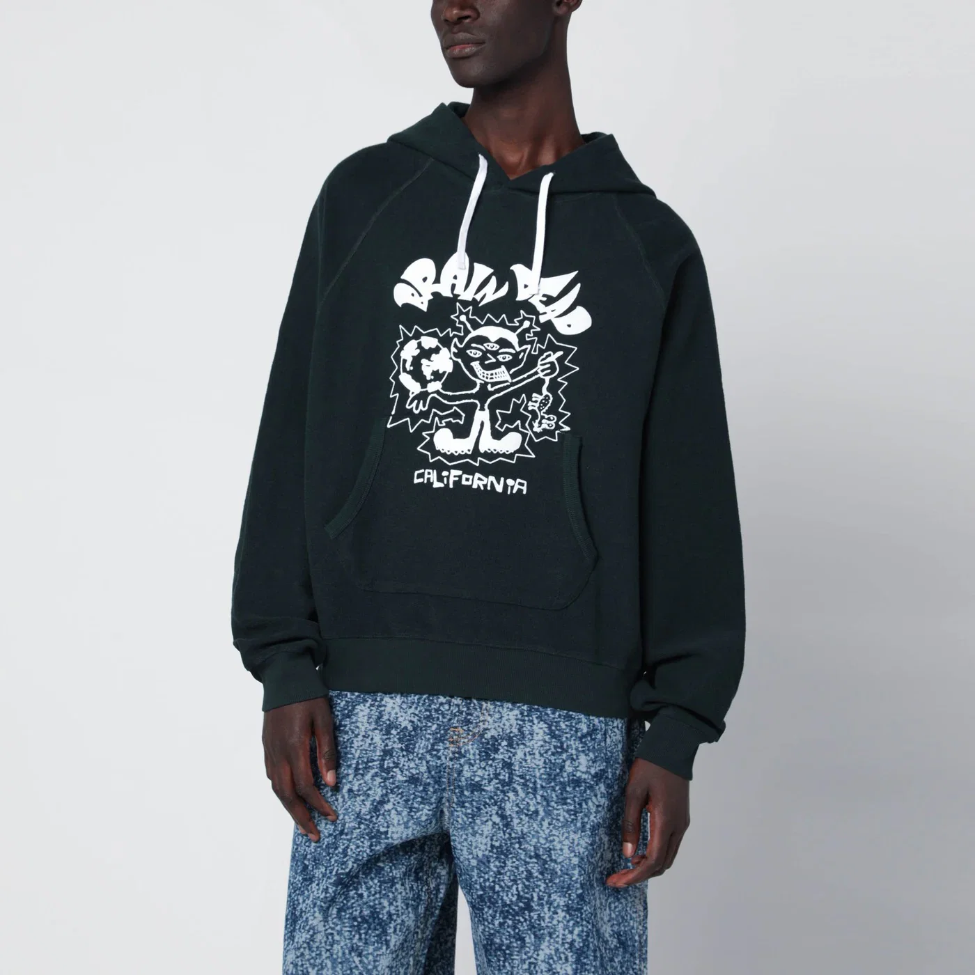 Brain Dead Forest green hoodie