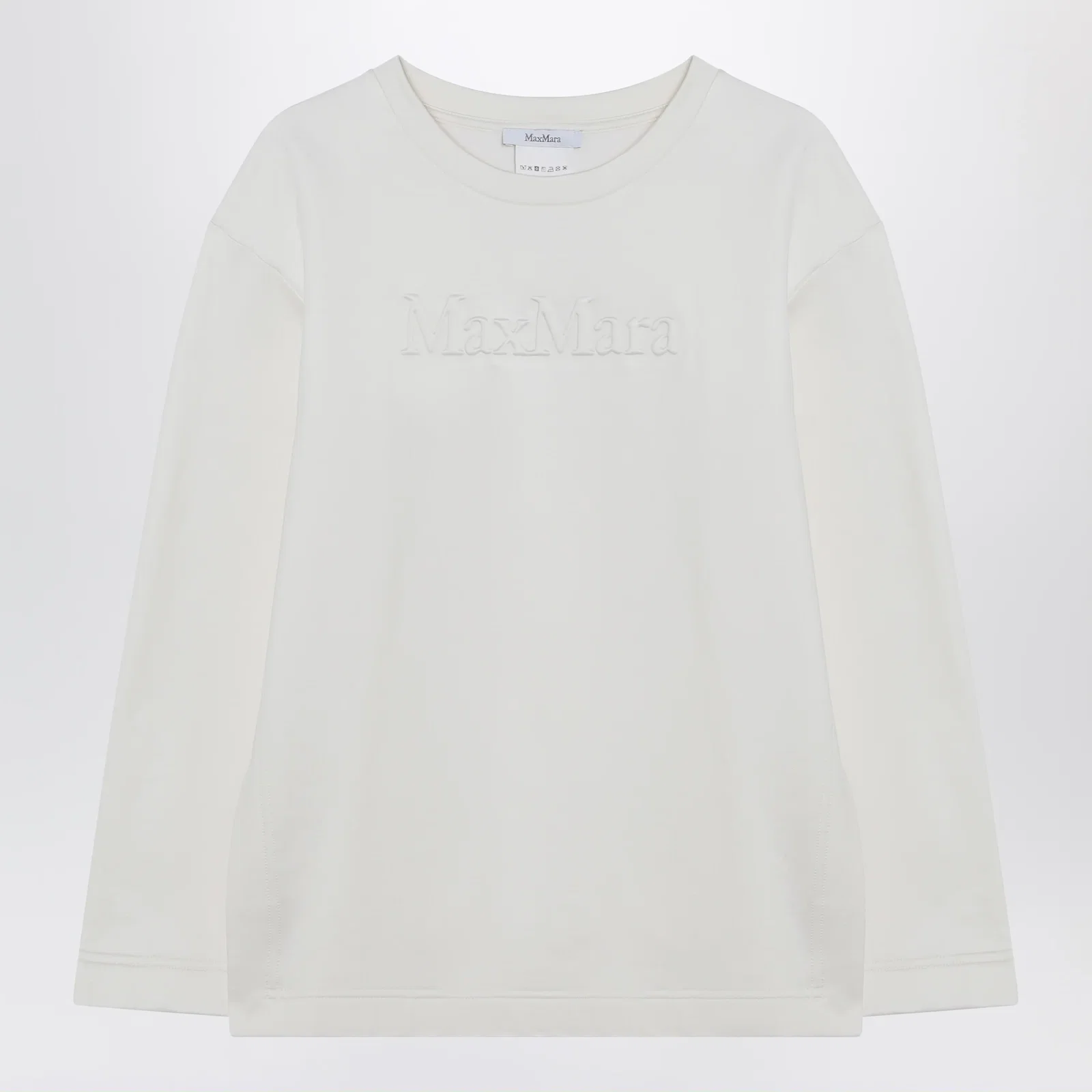 Max Mara White sweatshirt in silk blend