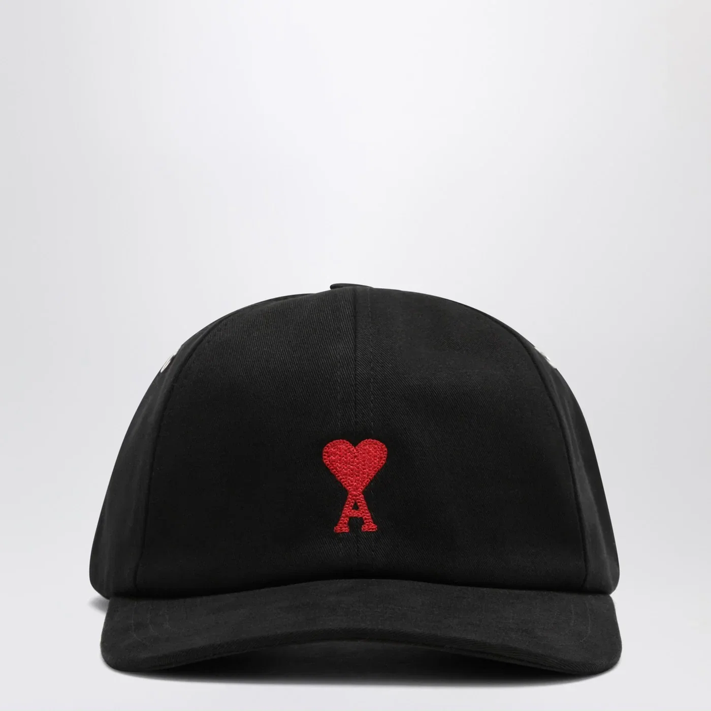 Ami Paris Black baseball cap with logo