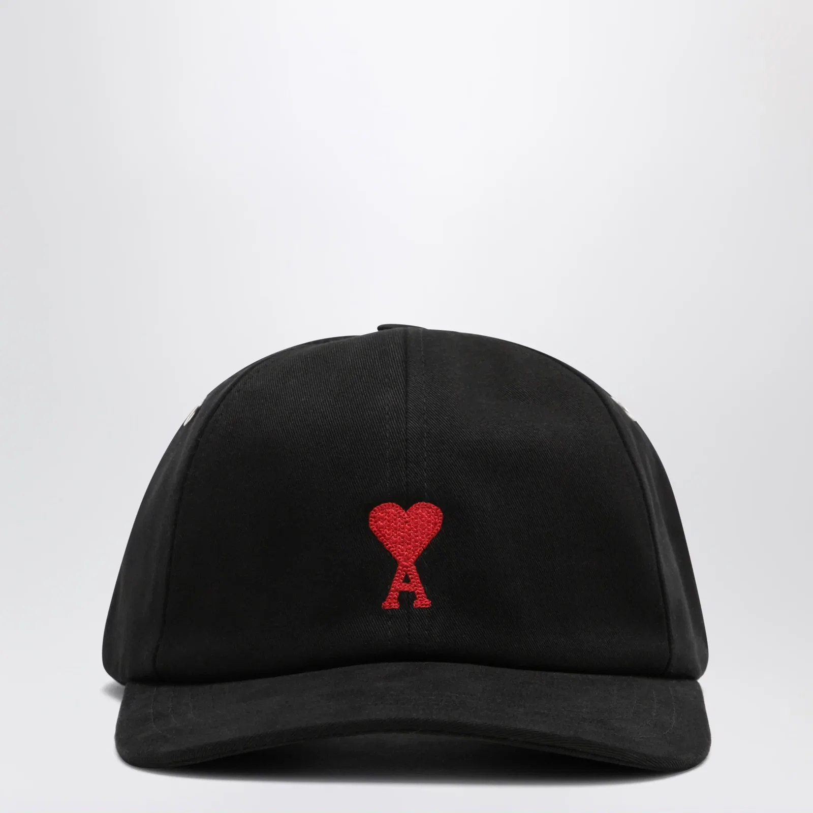Ami Paris Black baseball cap with logo