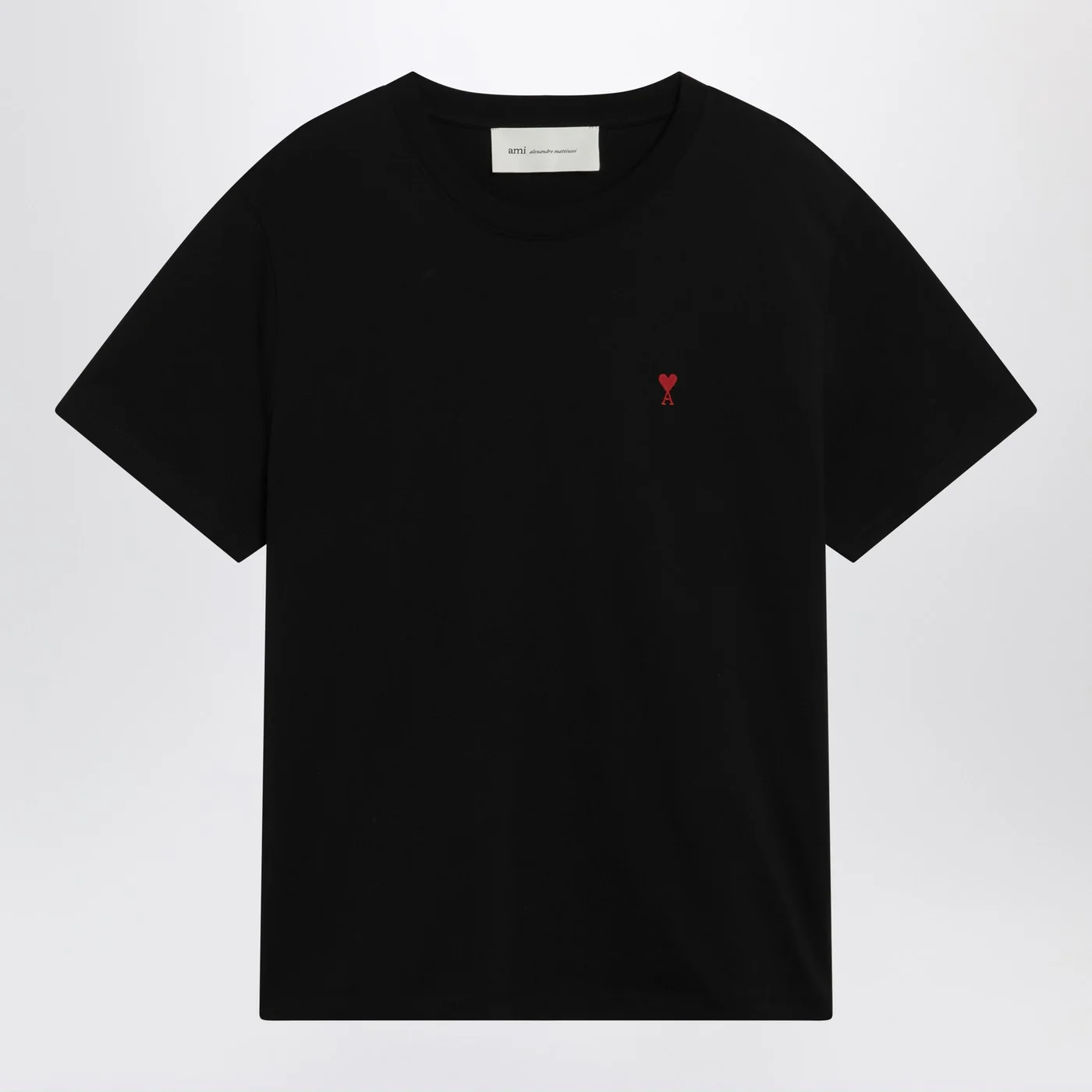 Ami Paris Black Ami De Coeur T-shirt