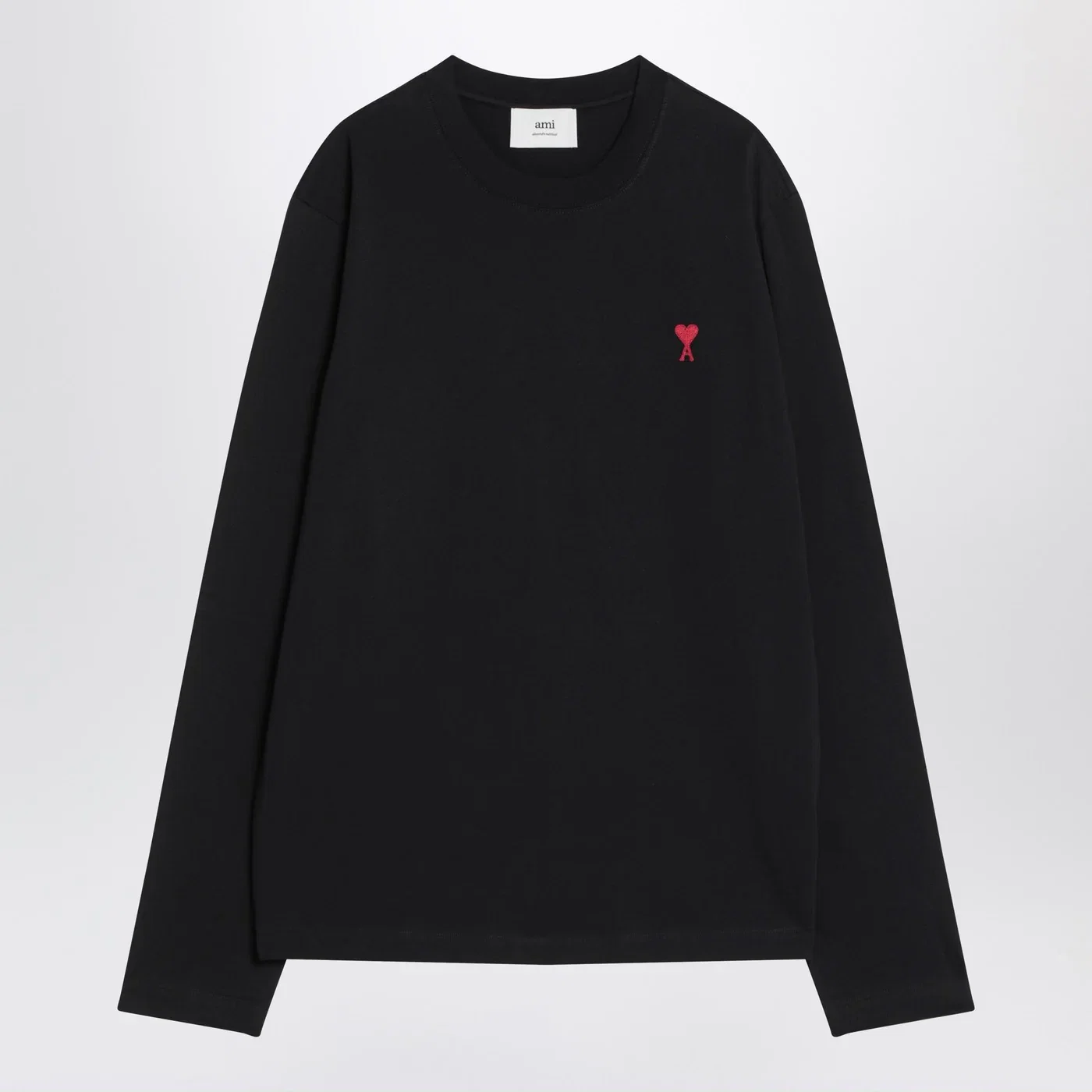 Ami Paris Black Ami De Coeur T-shirt