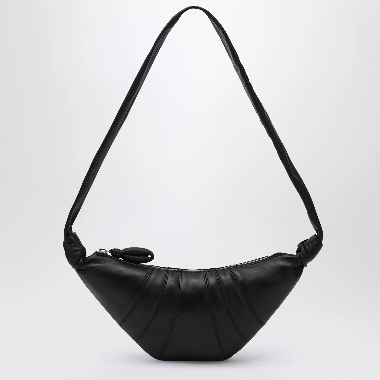 LEMAIRE Small Croissant bag in black leather