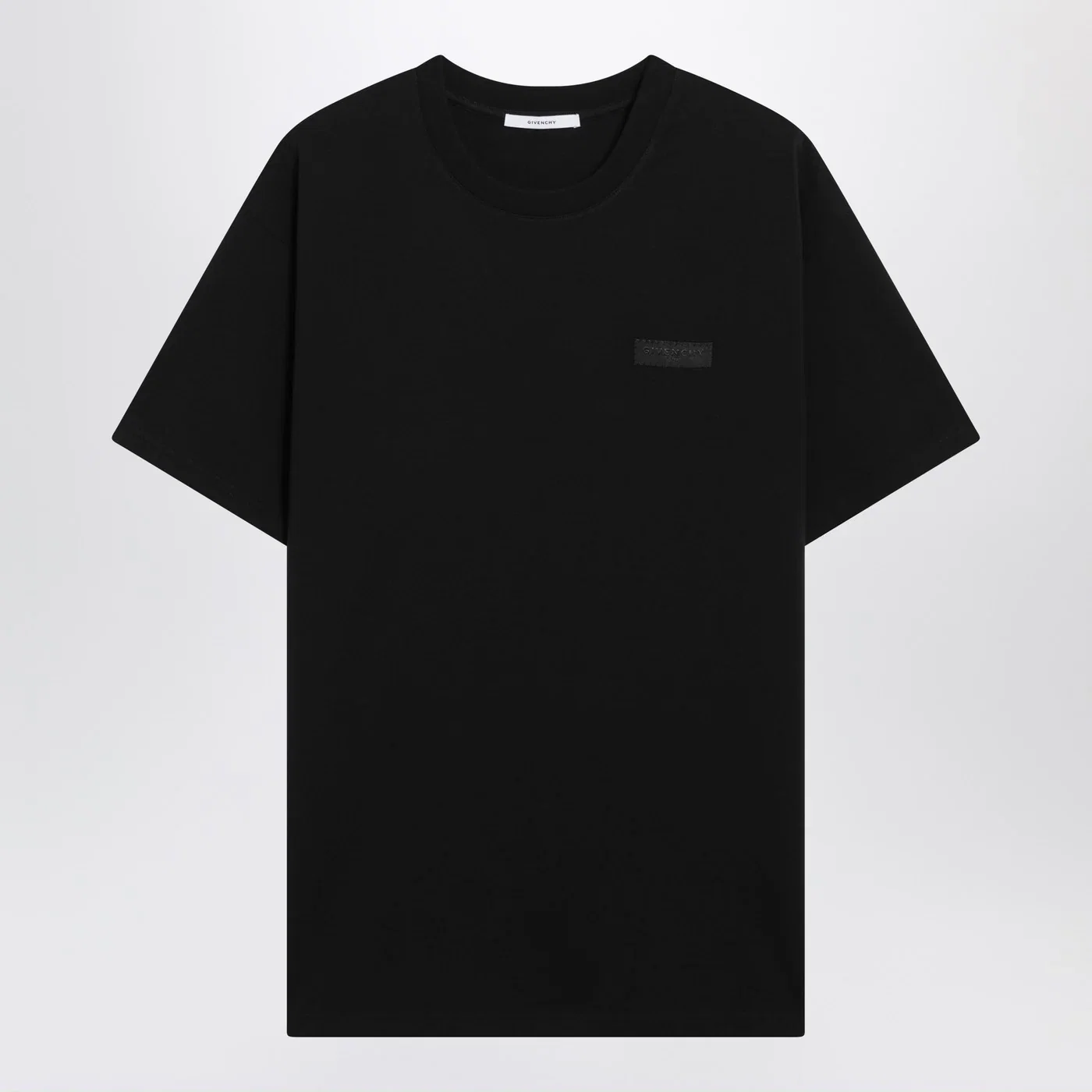 Givenchy Black cotton T-shirt with logo patch