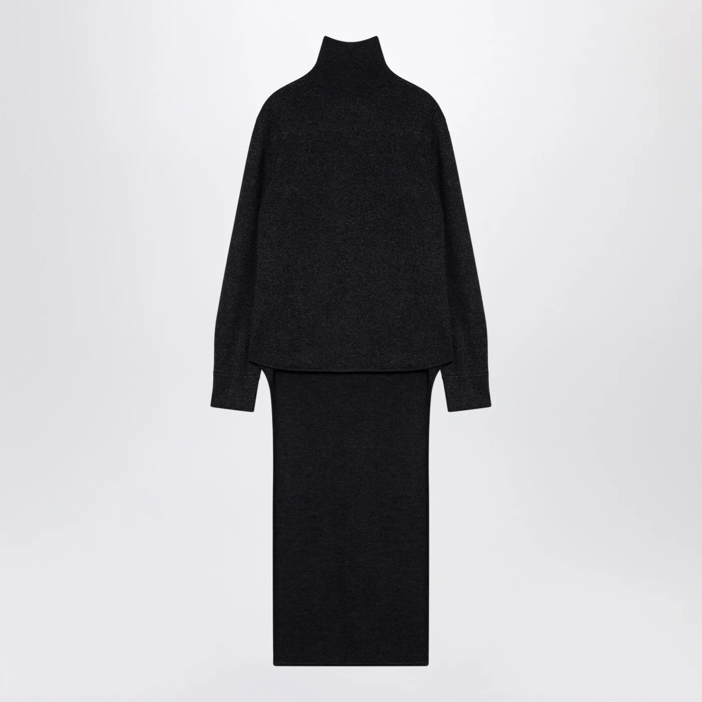 Givenchy Dark grey turtleneck with drawstring