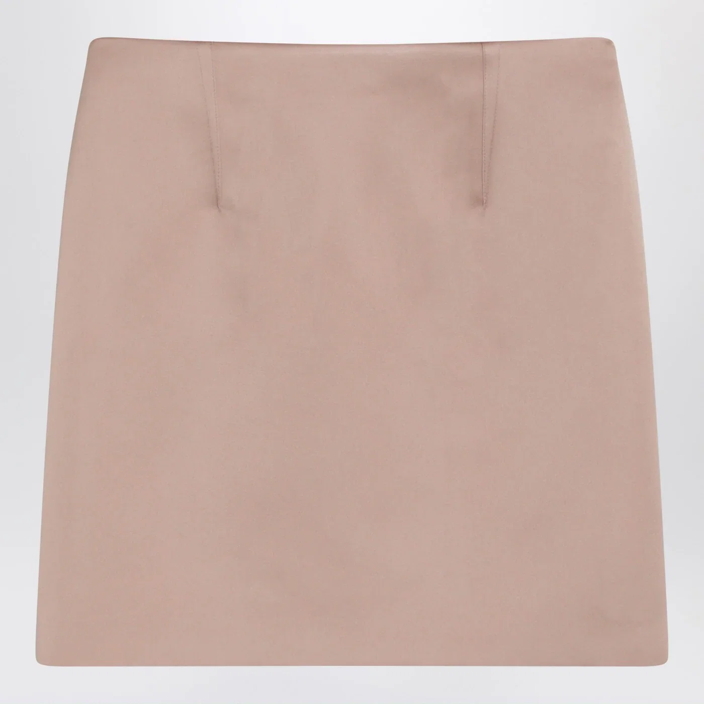 Chloé Short pink satin pencil skirt