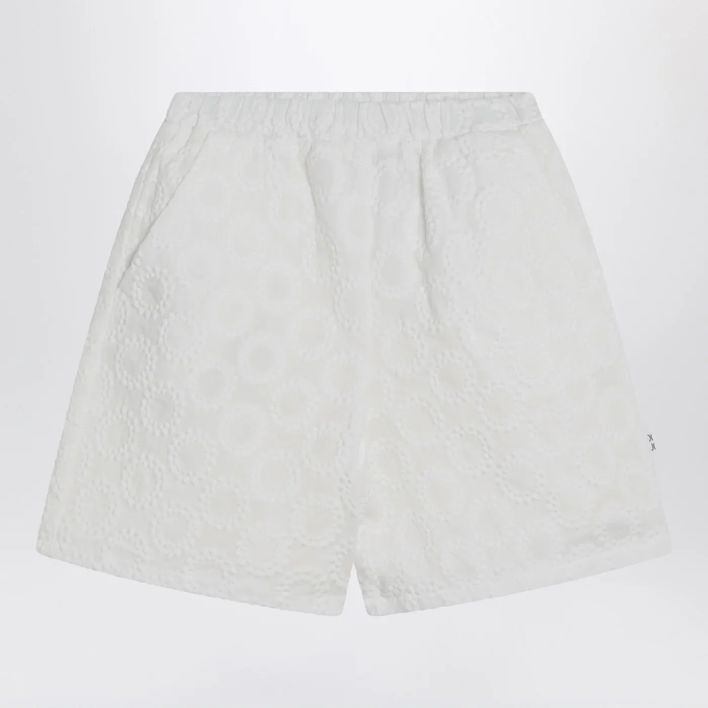 Douuod White cotton Shorts