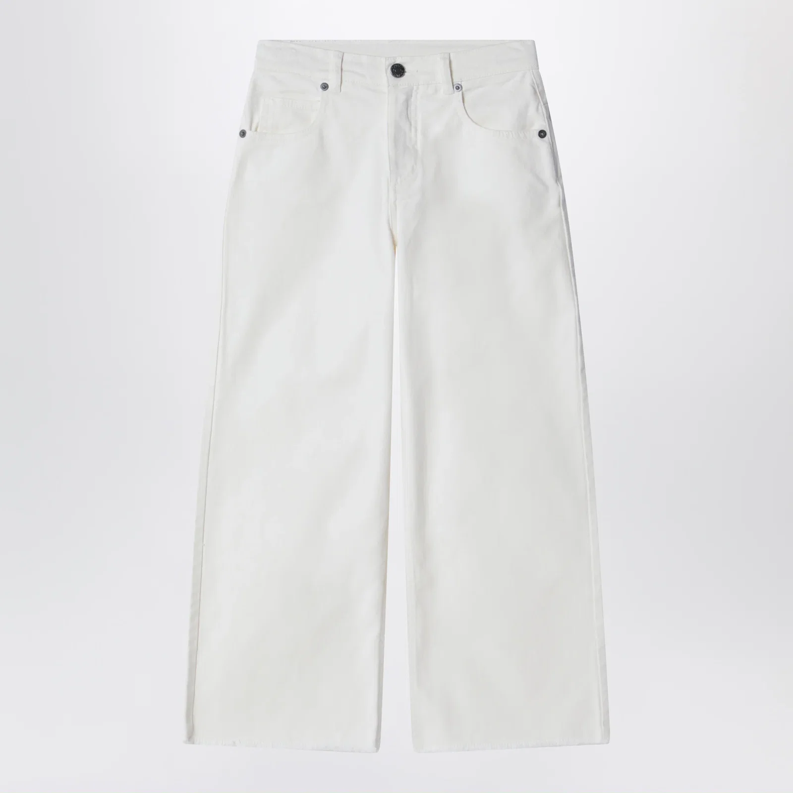 Douuod Ivory white denim trousers