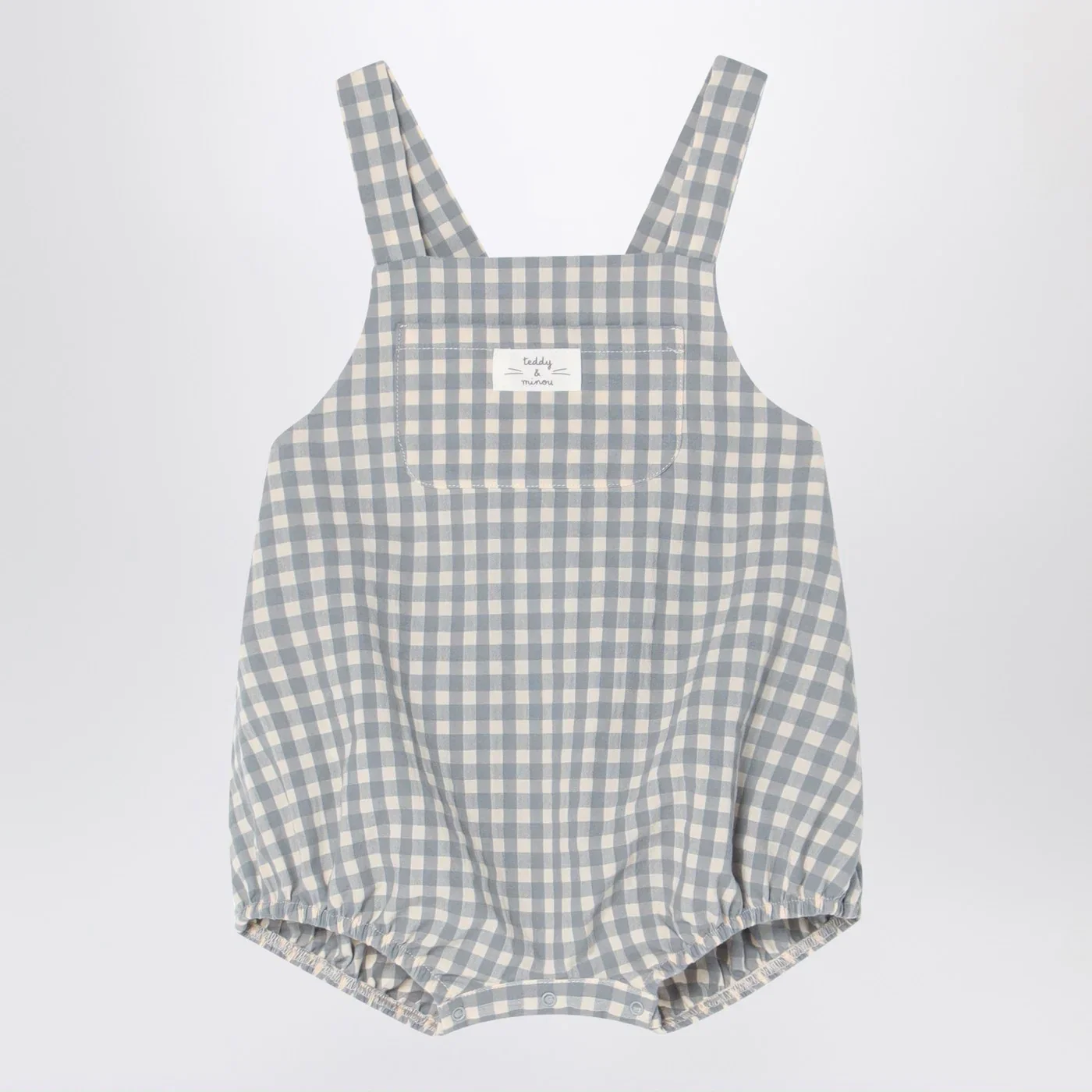Teddy & Minou Checked overall with t-shirt