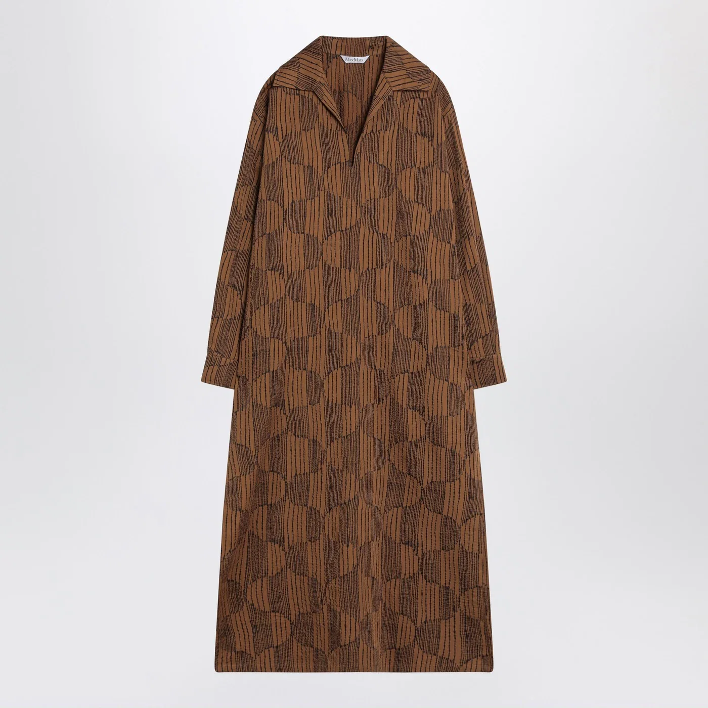 Max Mara Olive green shirt dress in cotton