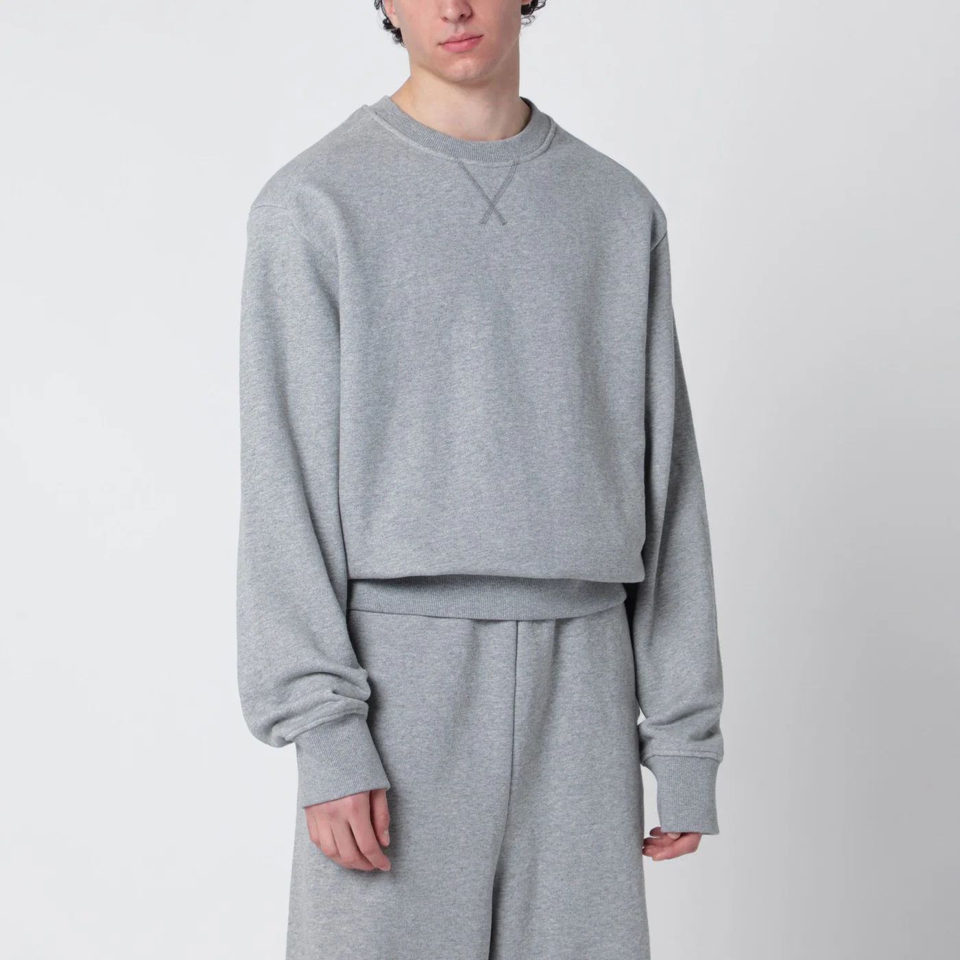 Entire Studios Grey cotton crewneck sweatshirt