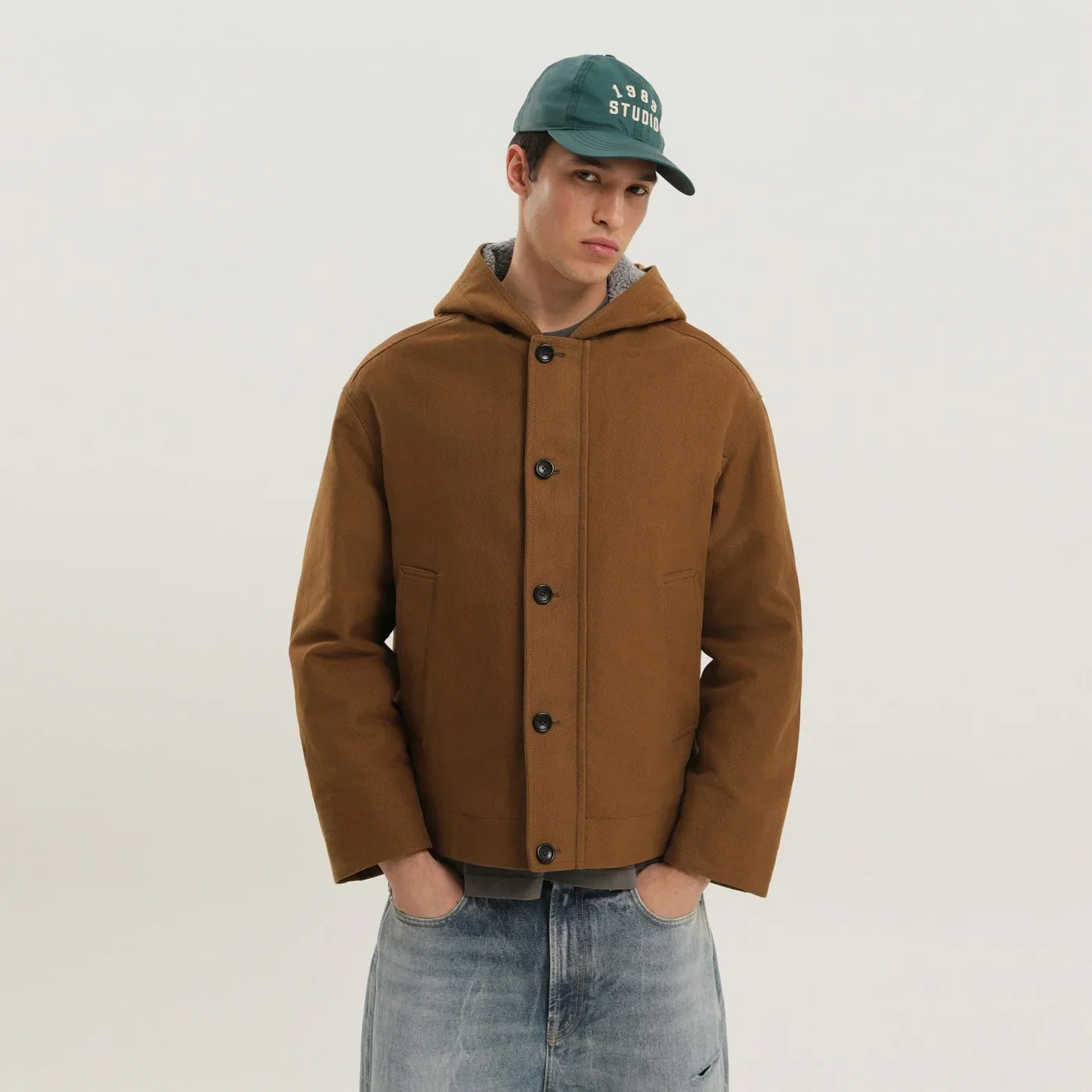 1989 STUDIO Brown Workwear Jacket