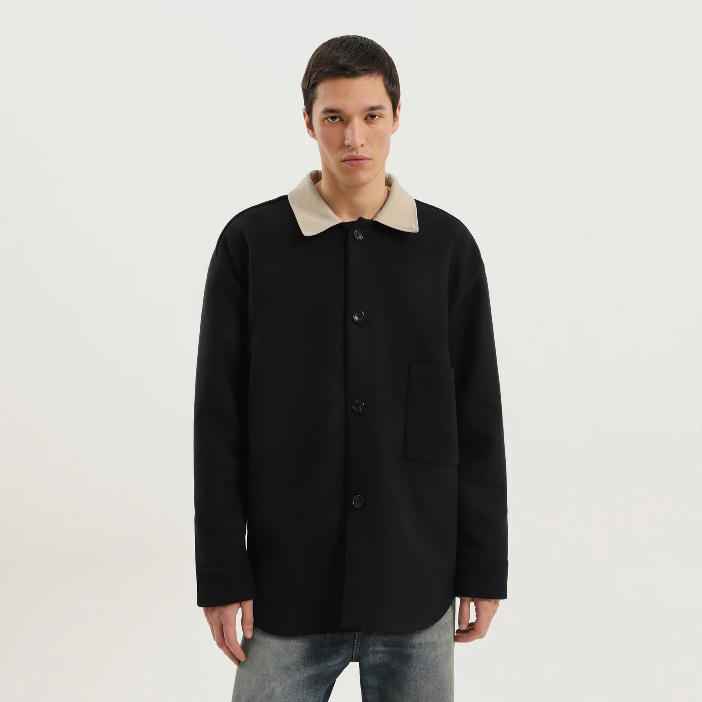 1989 STUDIO Shirt-jacket in blue wool