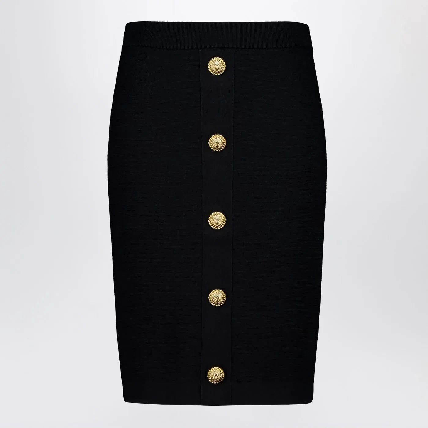 Balmain Black tweed pencil skirt