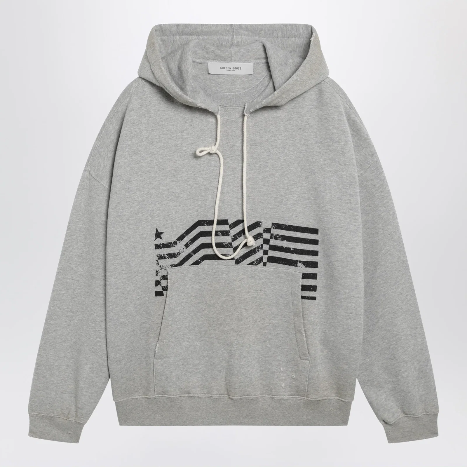 Golden Goose Journey sweatshirt with vintage-effect print in grey