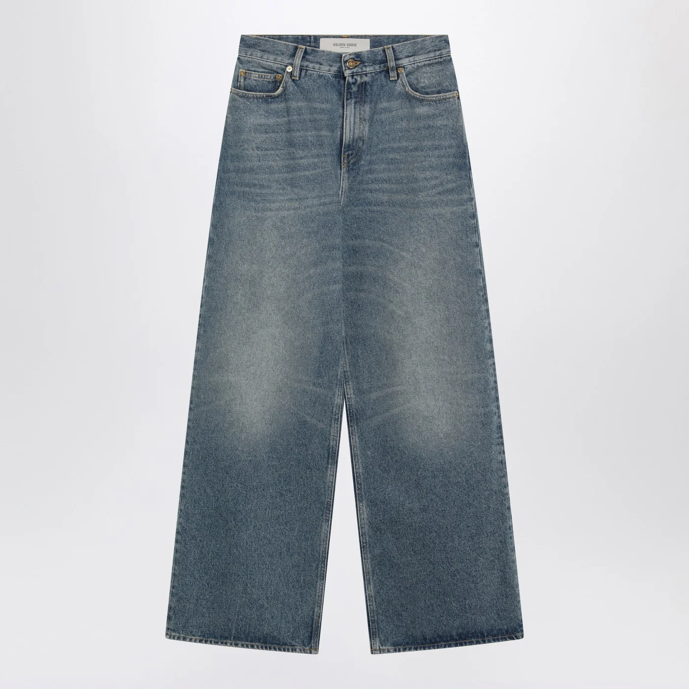 Golden Goose Blue washed wide-leg jeans
