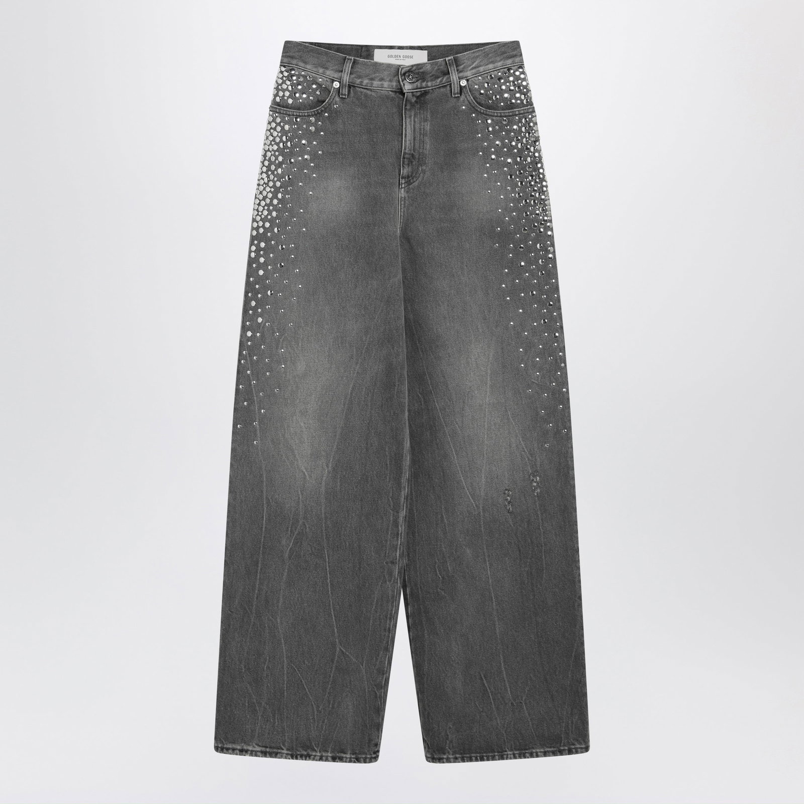 Golden Goose Melody vintage-wash cotton boyfriend jeans, grey