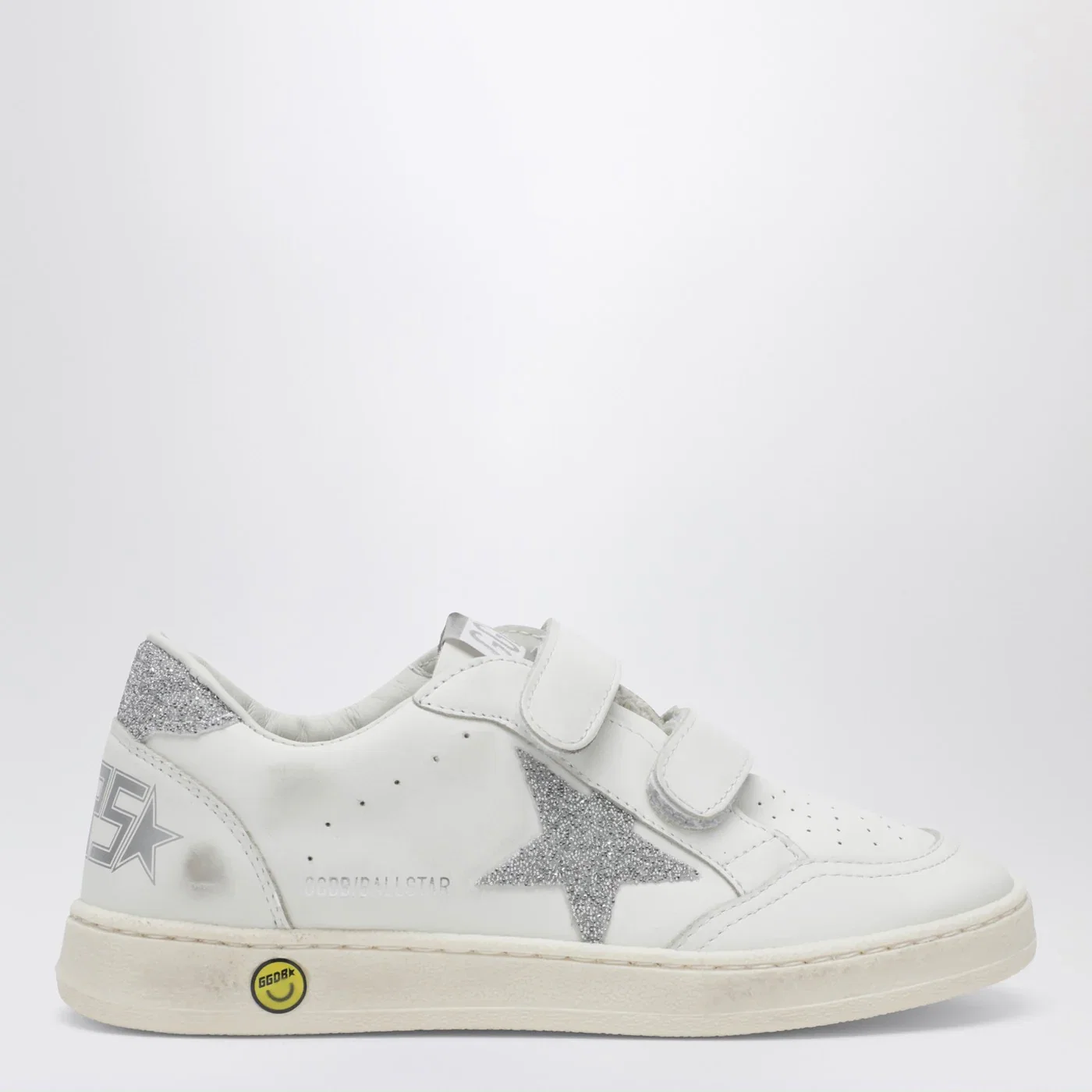 Golden Goose Ball Star Sneakers in white/crystal