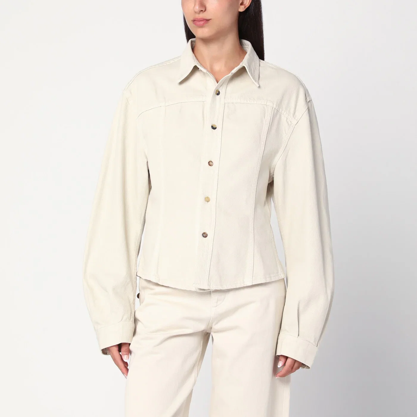 HAIKURE Ecru denim shirt