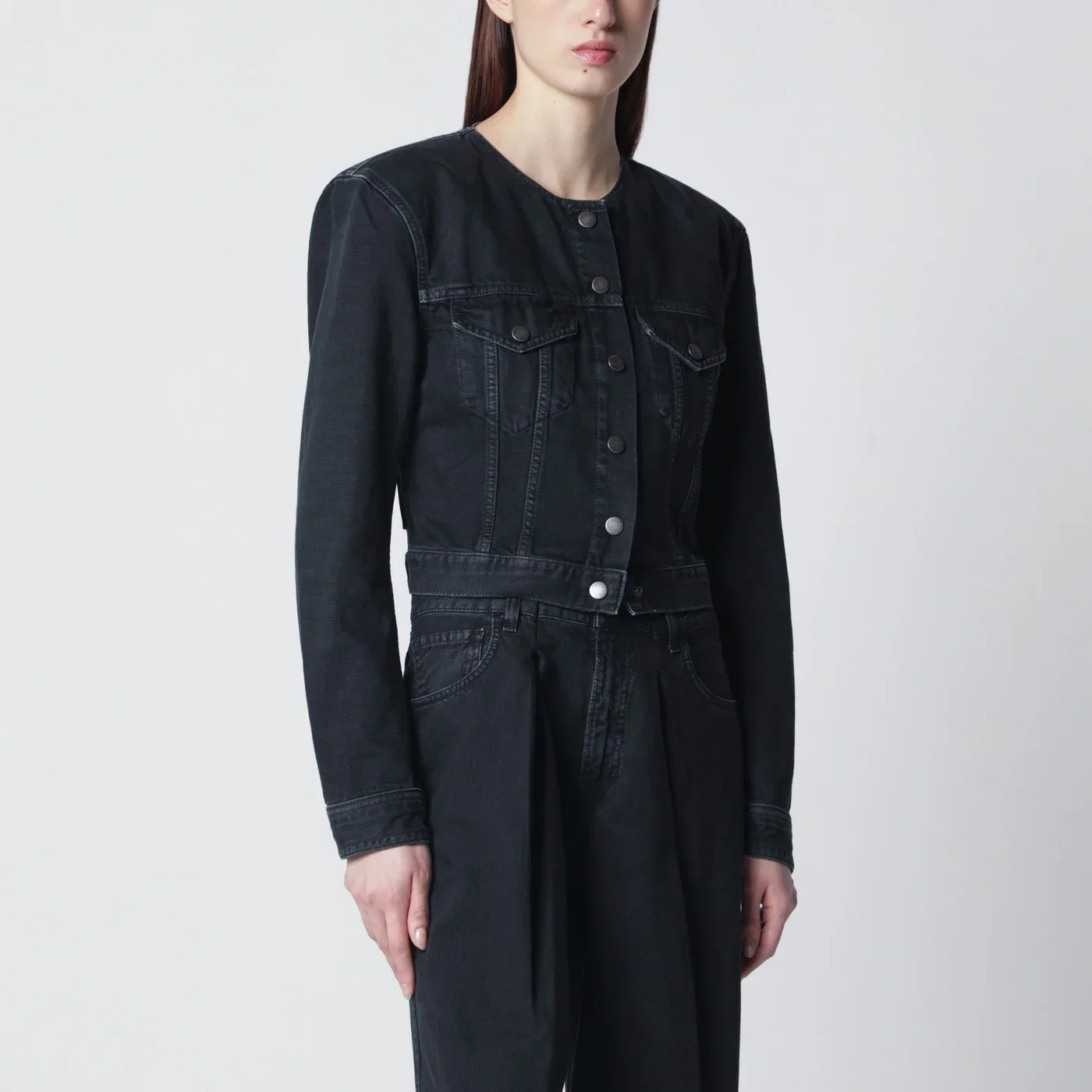 HAIKURE Shirley Bull 44 cropped jacket