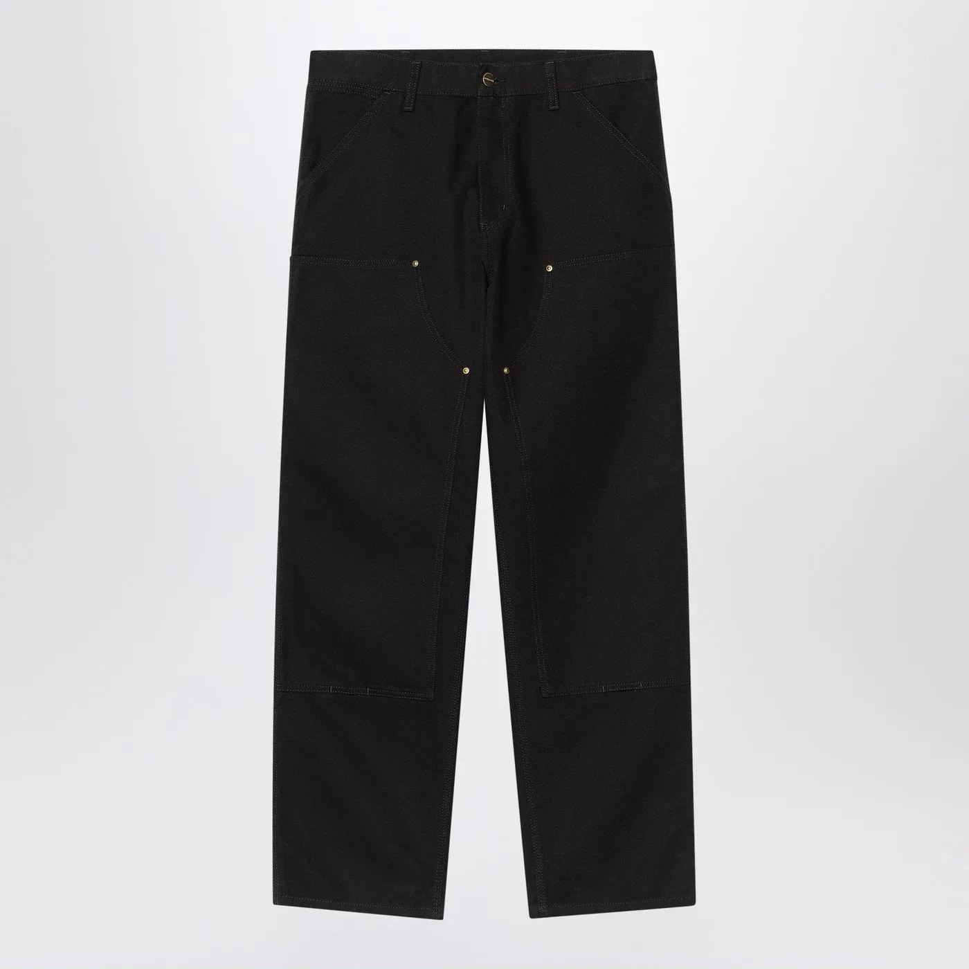 Carhartt WIP Black Rinsed Double Knee Pant