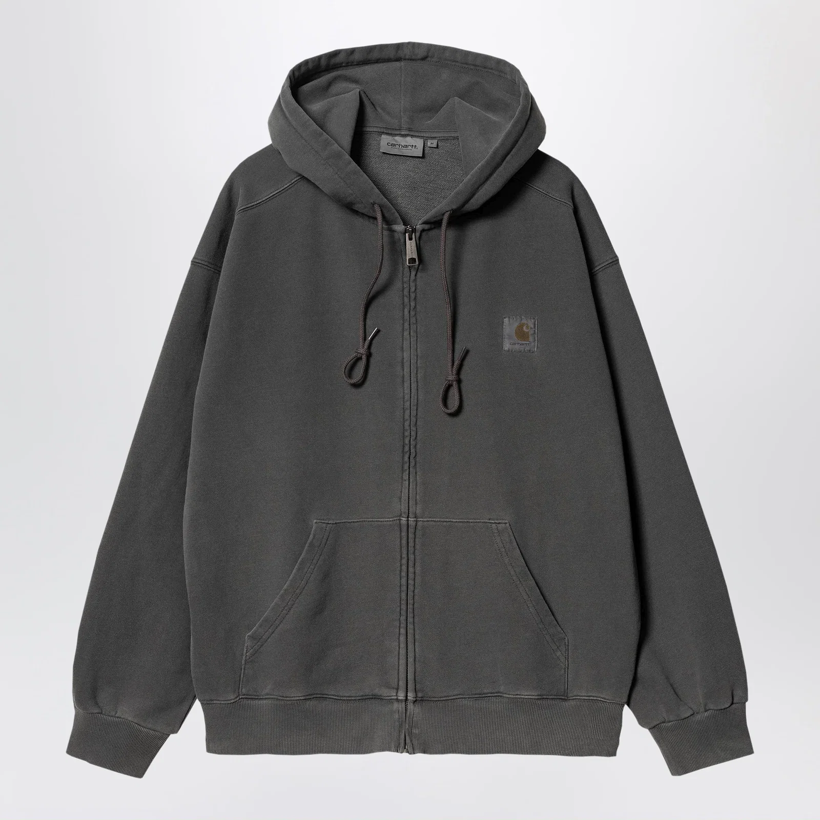 Carhartt WIP Nelson Black/Garment dyed zip-up sweatshirt