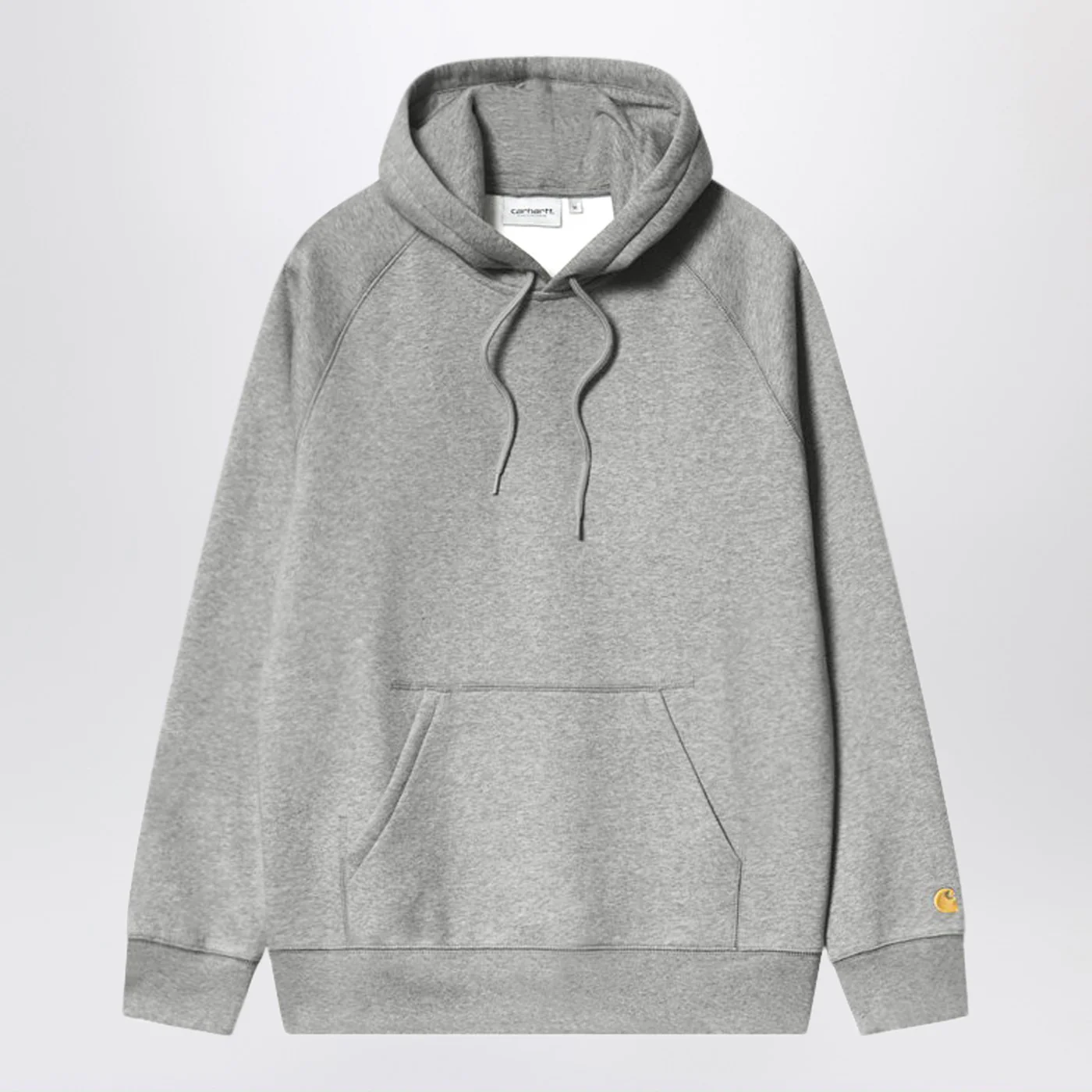 Carhartt WIP Grey Heather/Gold Hooded Chase Sweatshirt