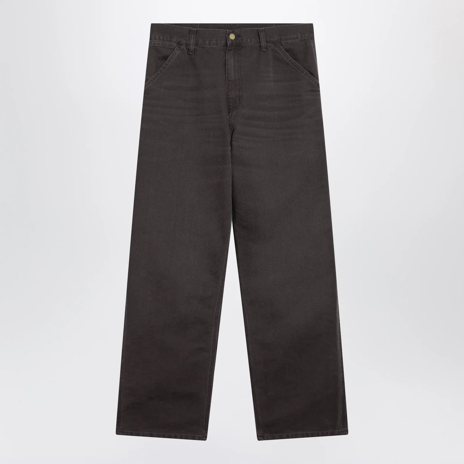 Carhartt WIP Single Knee Pant trousers in Dearborn Shale/Stone canvas