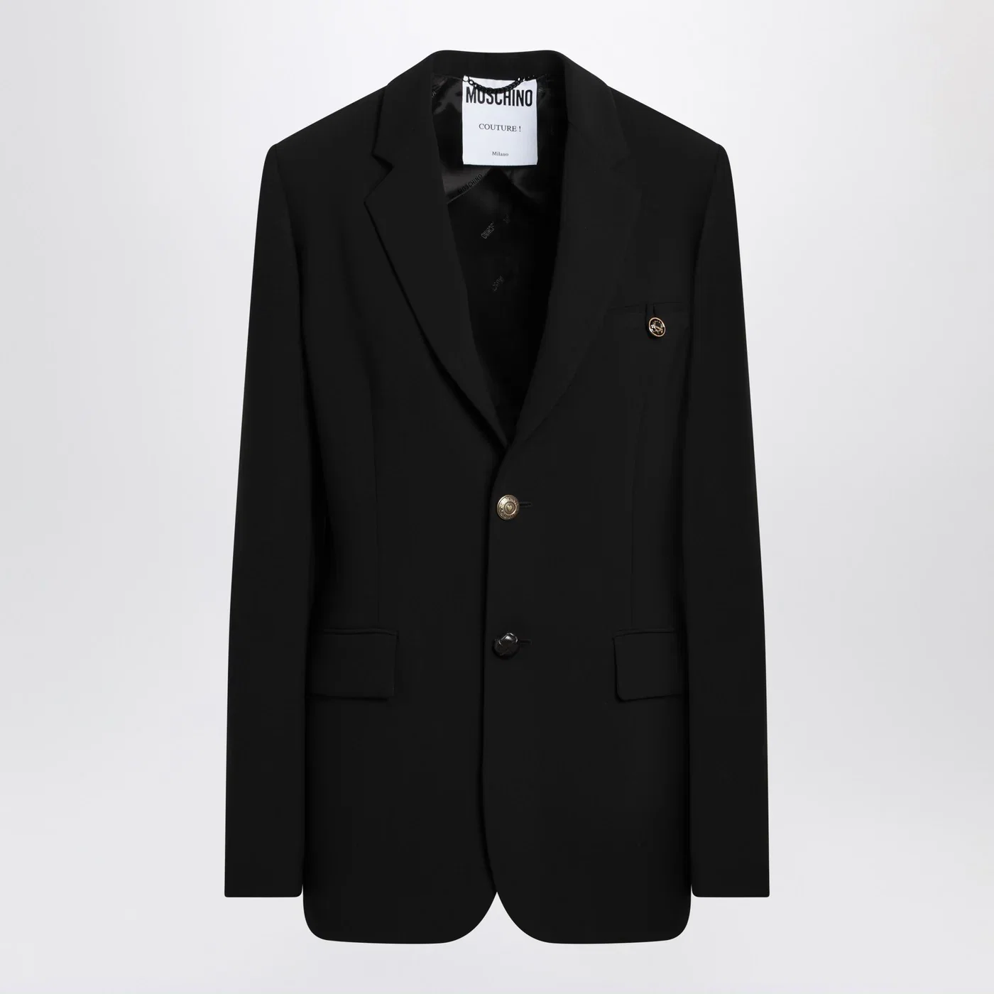 Moschino Black single-breasted jacket