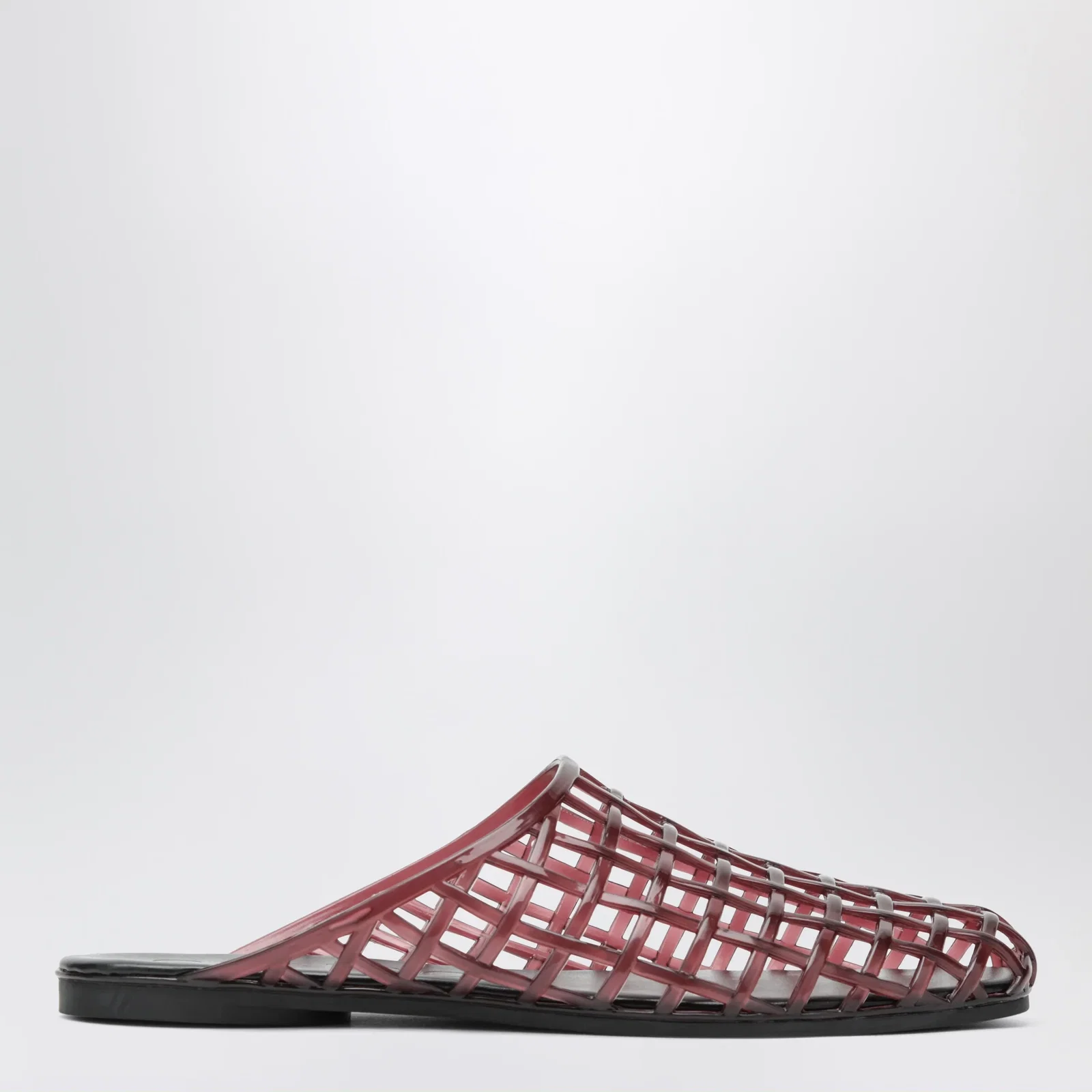 SENSO Jacey mesh rubber clogs in aubergine