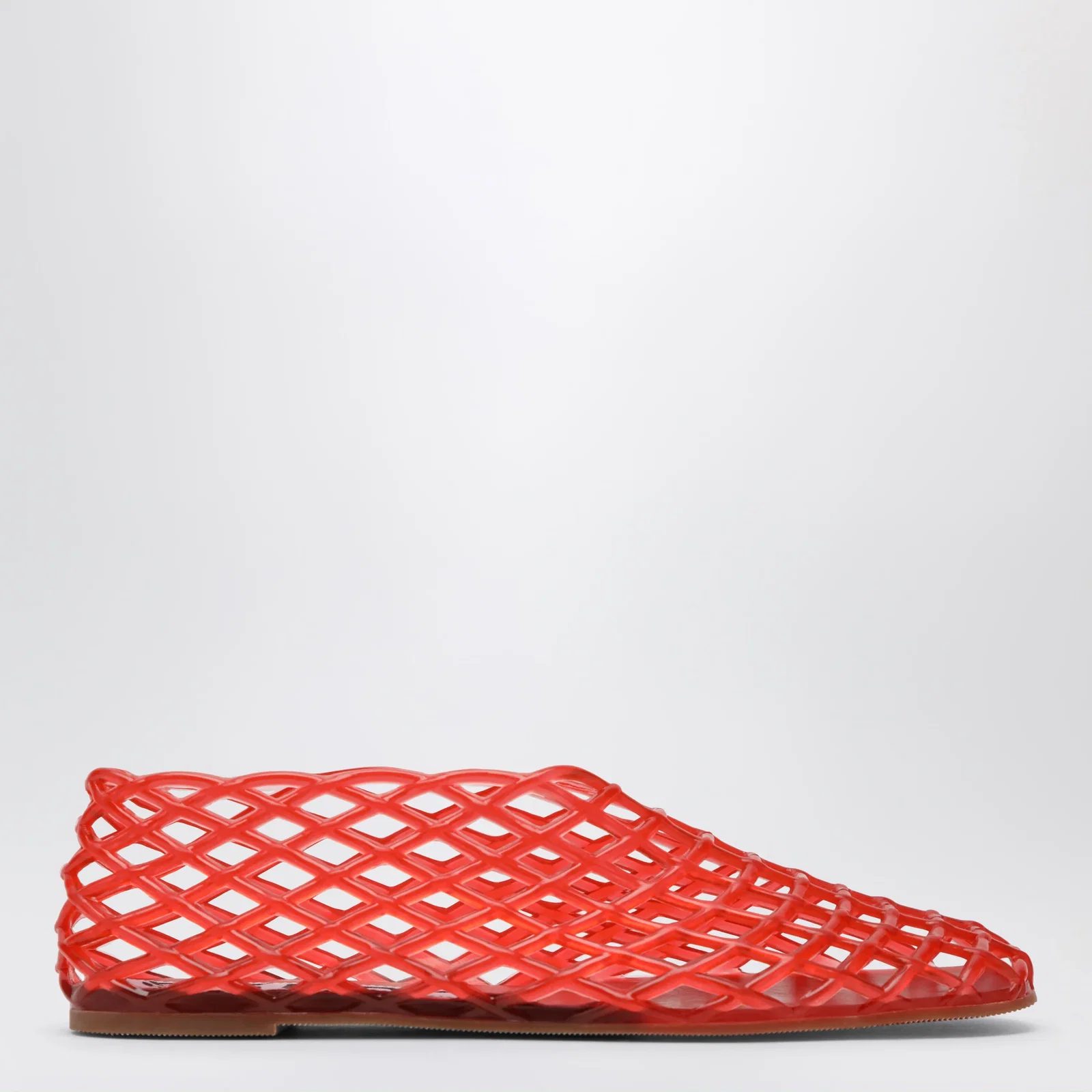 SENSO Red rubber mesh ballet flats