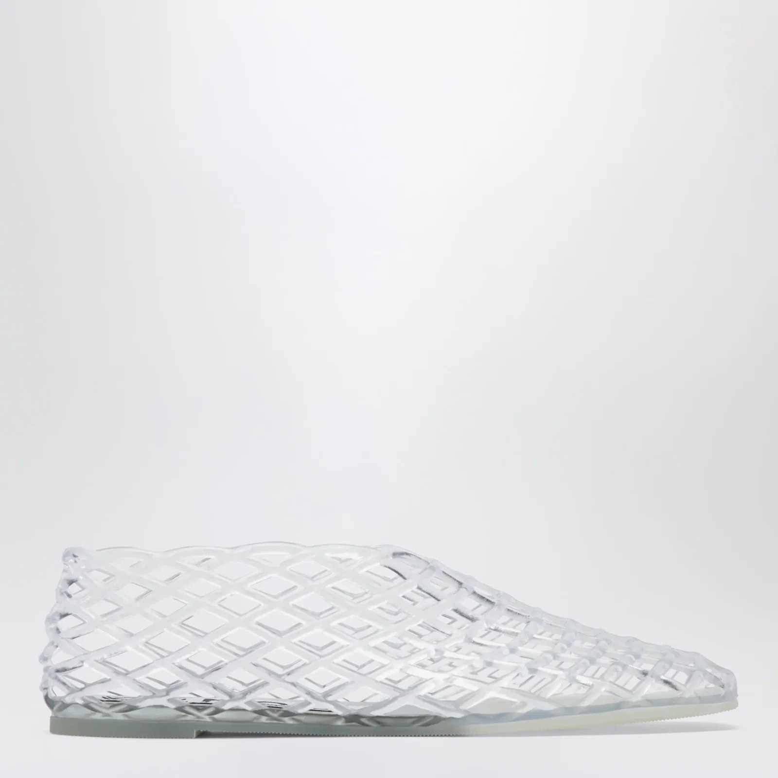SENSO Transparent rubber mesh ballet flats