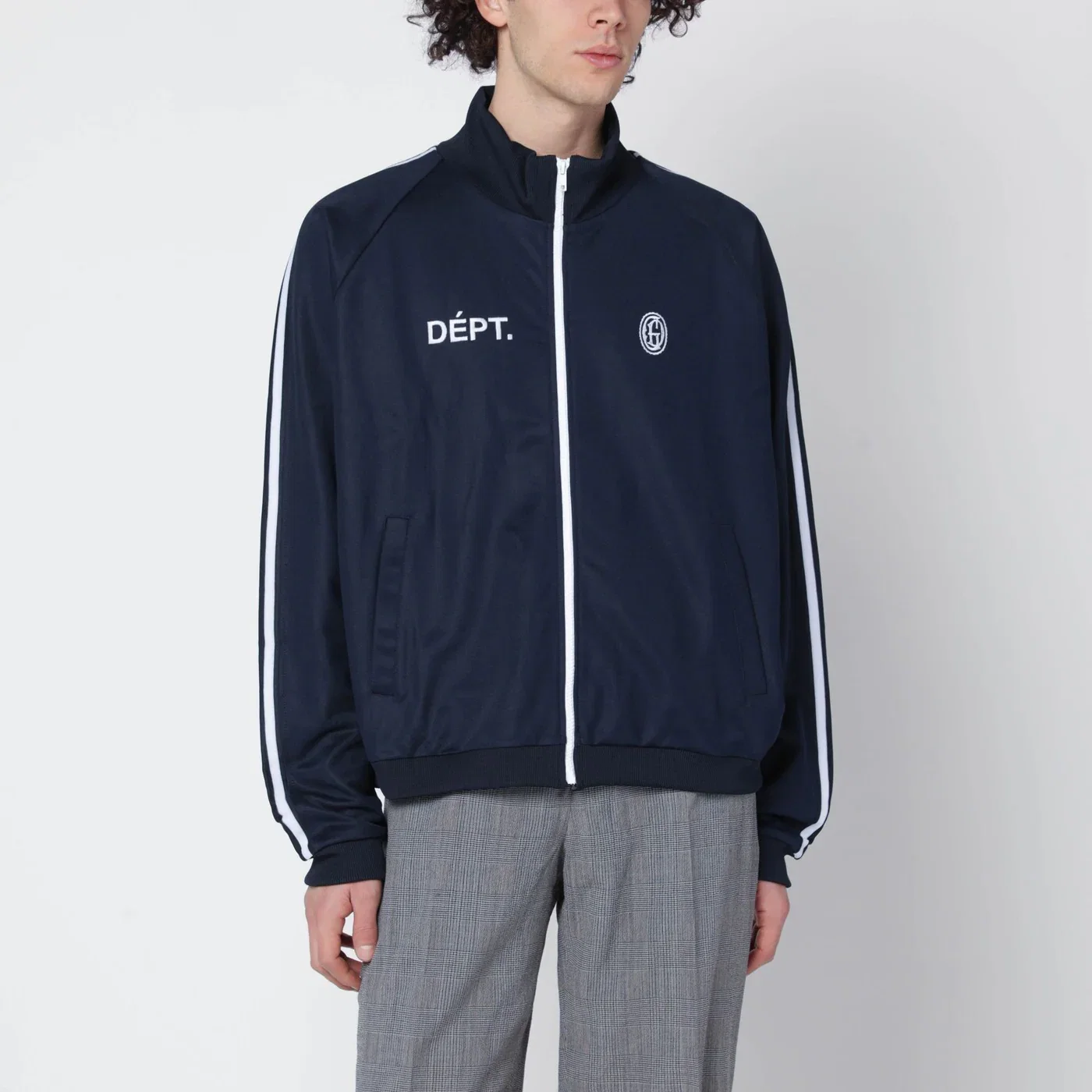 Gallery Dept. Navy cotton zip hoodie