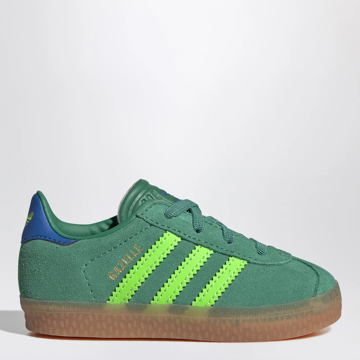 adidas Originals Green Gazelle Sneakers with elastic laces