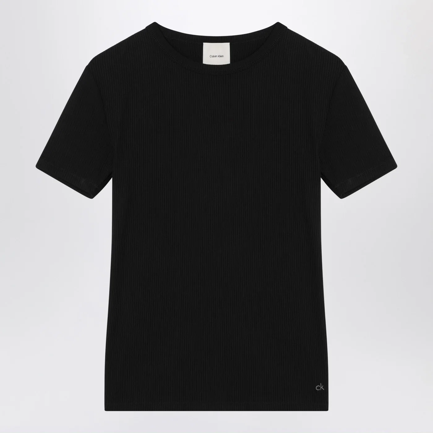 Calvin Klein Black ribbed T-shirt