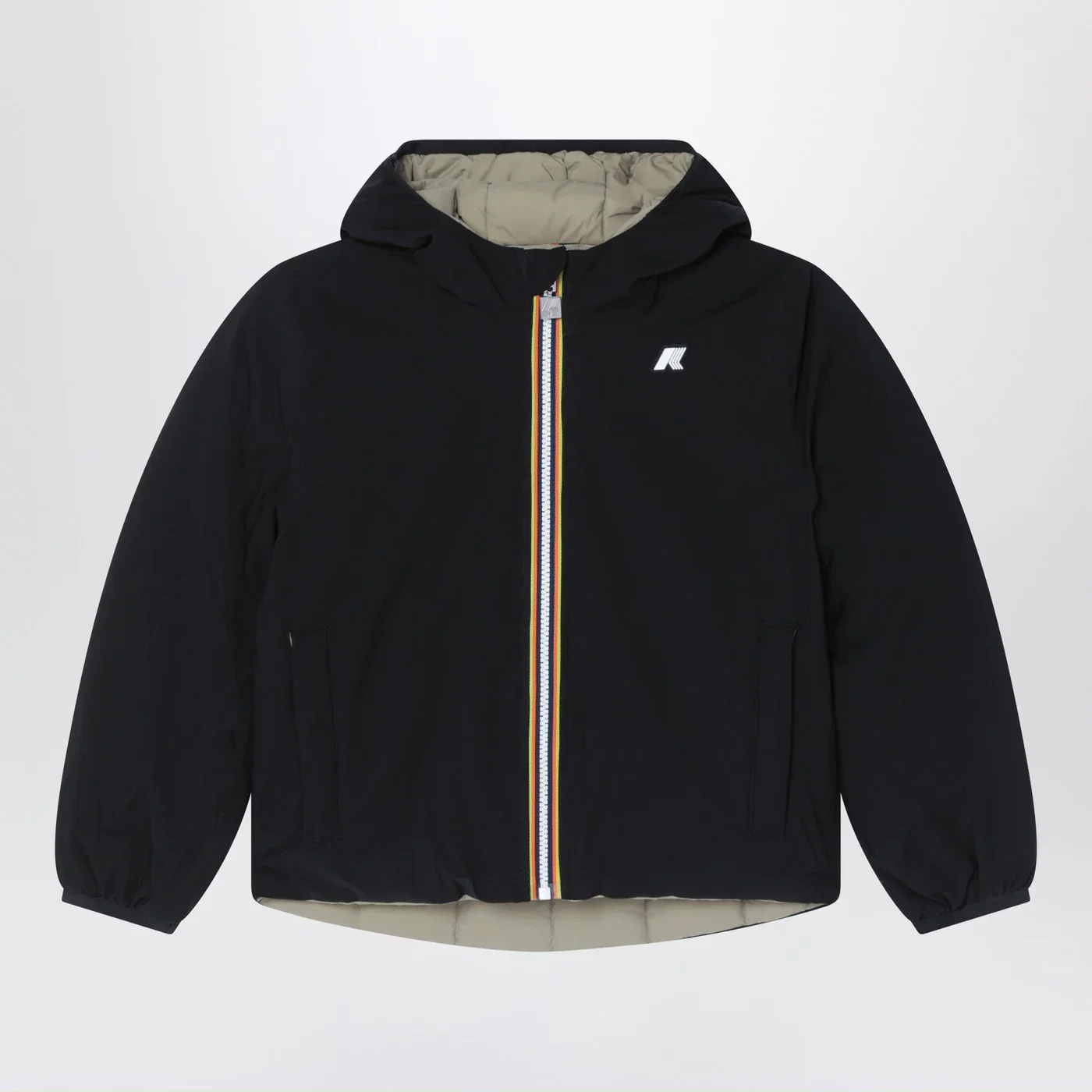 K-Way Reversible Jack jacket in black/green