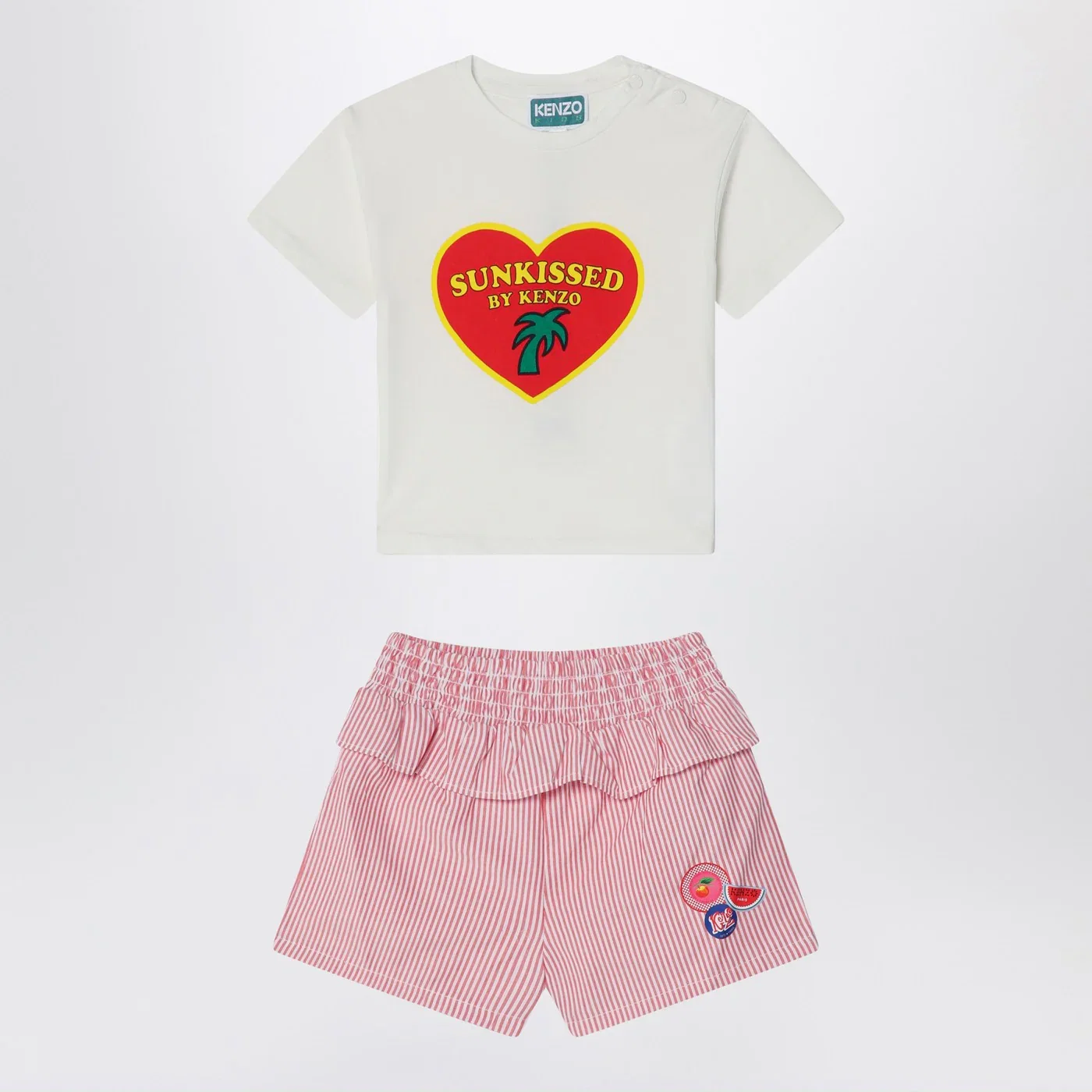 KENZO White/red two-piece suit in cotton