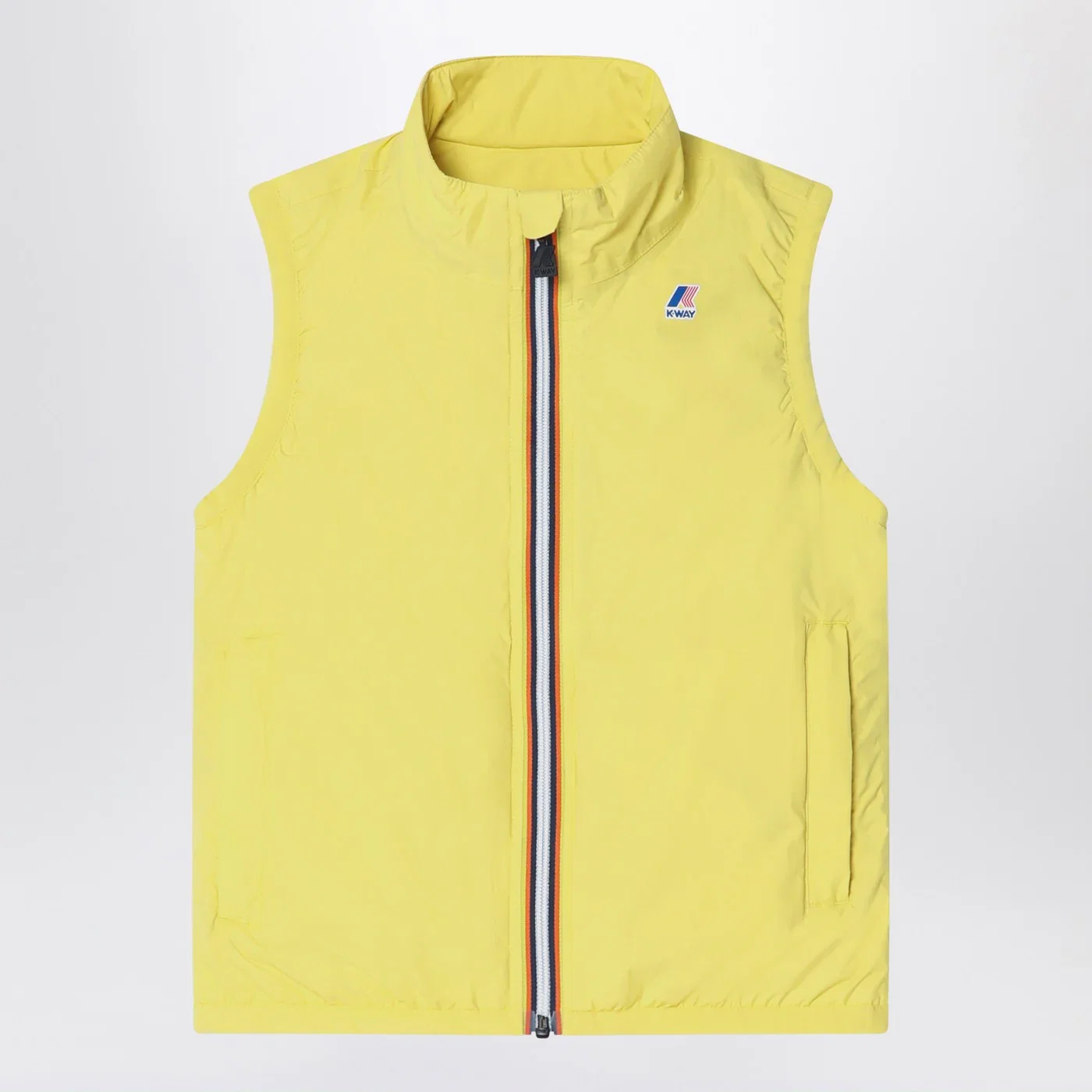 K-Way Yellow waterproof nylon vest