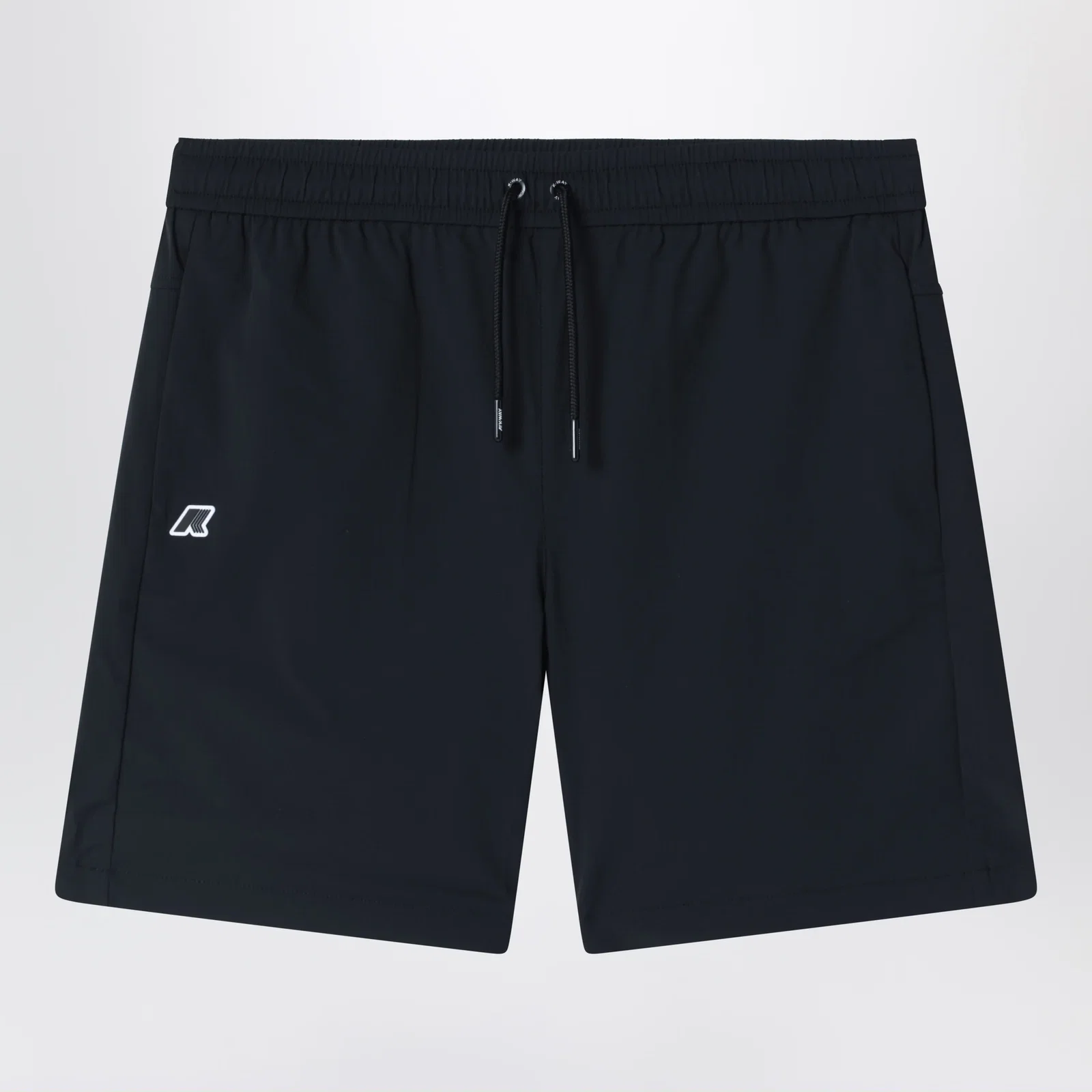 K-Way Black Nesilier shorts in water-repellent fleece