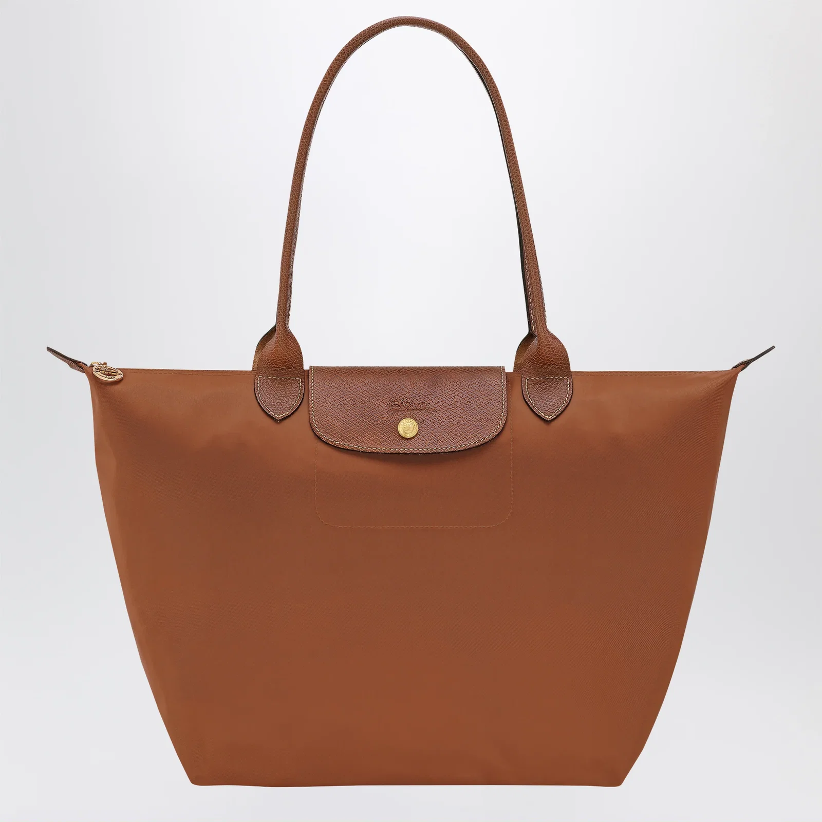 Longchamp Cognac Le Pliage Original L bag