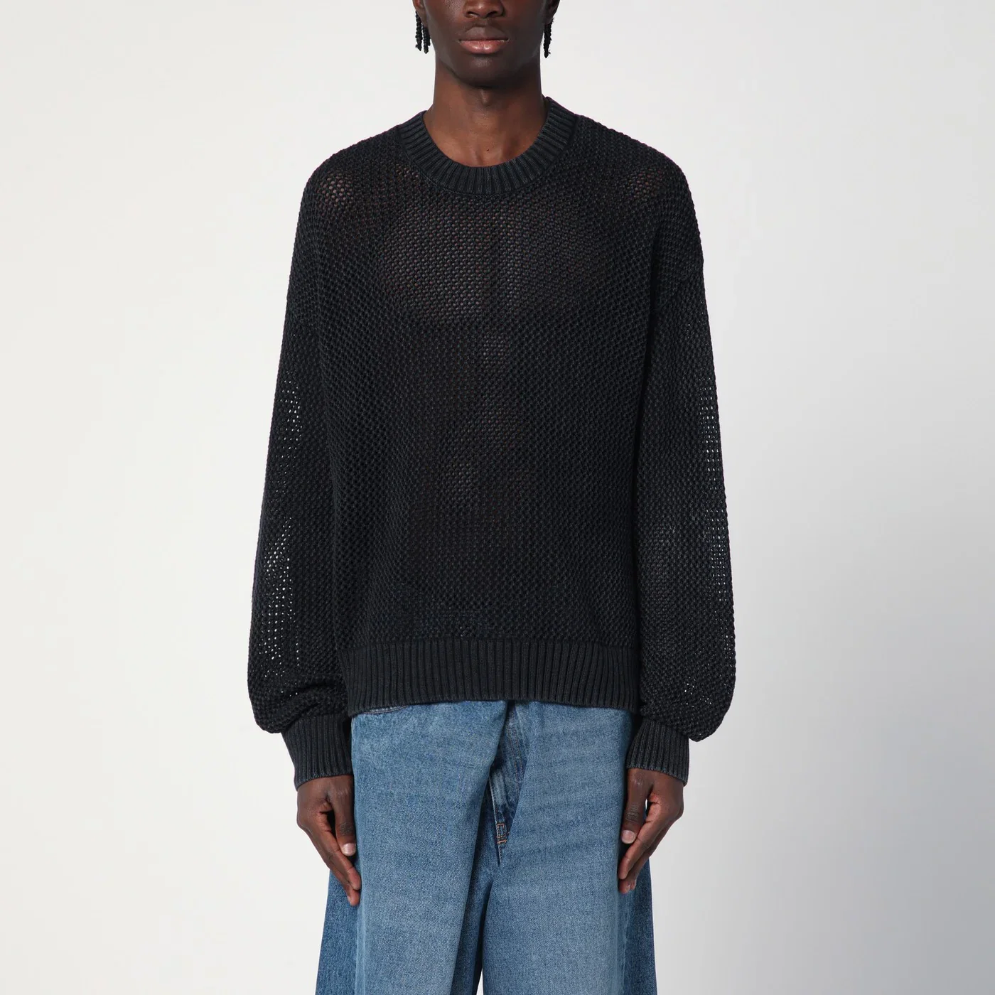 Represent Black cotton sweater