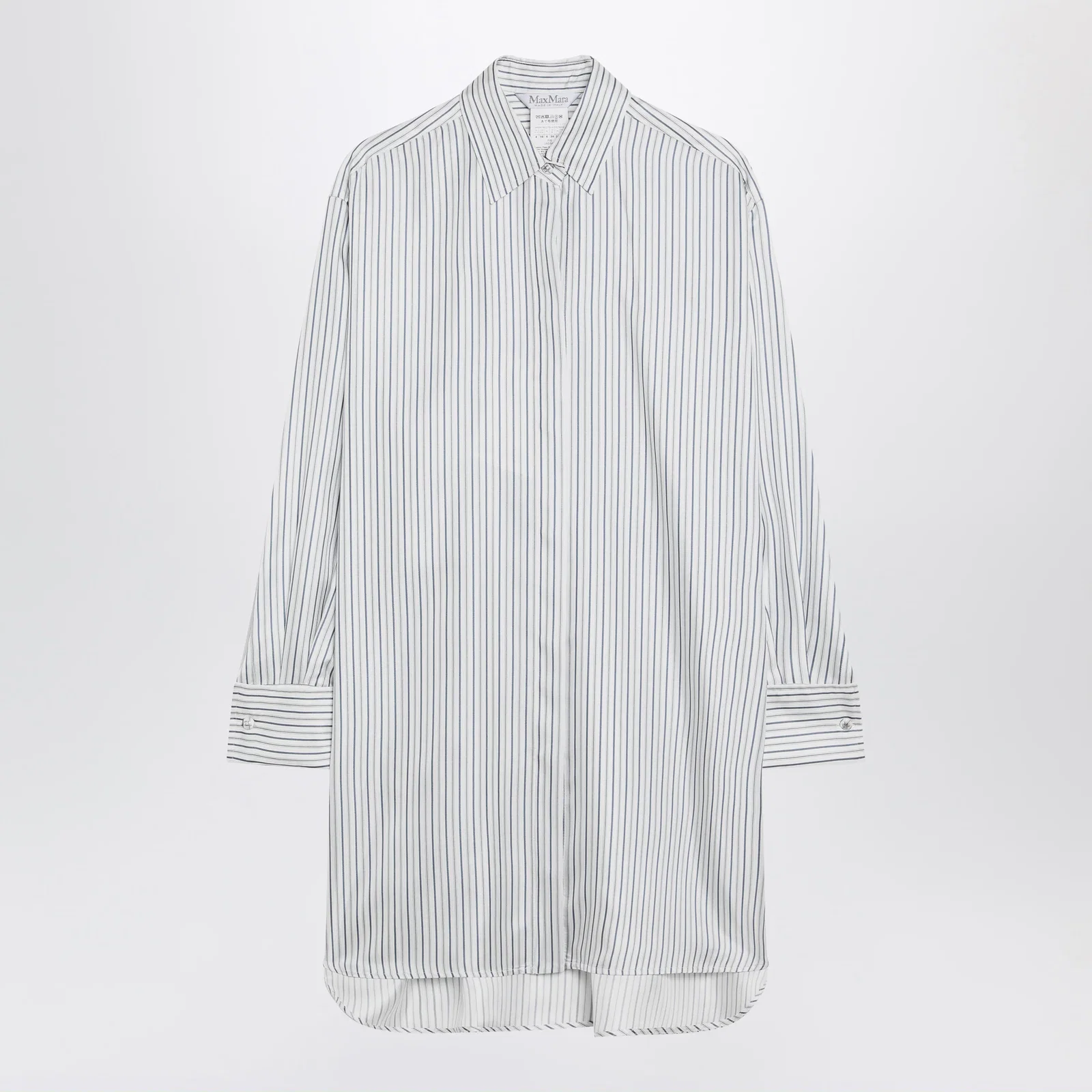 Max Mara Oversized striped silk shirt