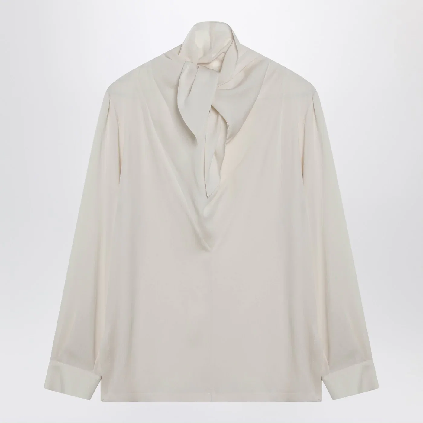 Max Mara Ivory silk charmeuse blouse