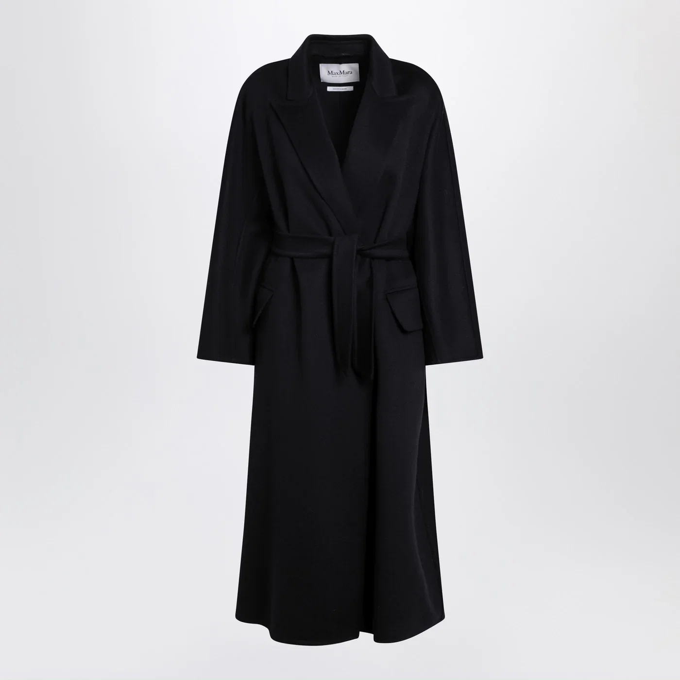 Max Mara Navy cashmere wrap coat