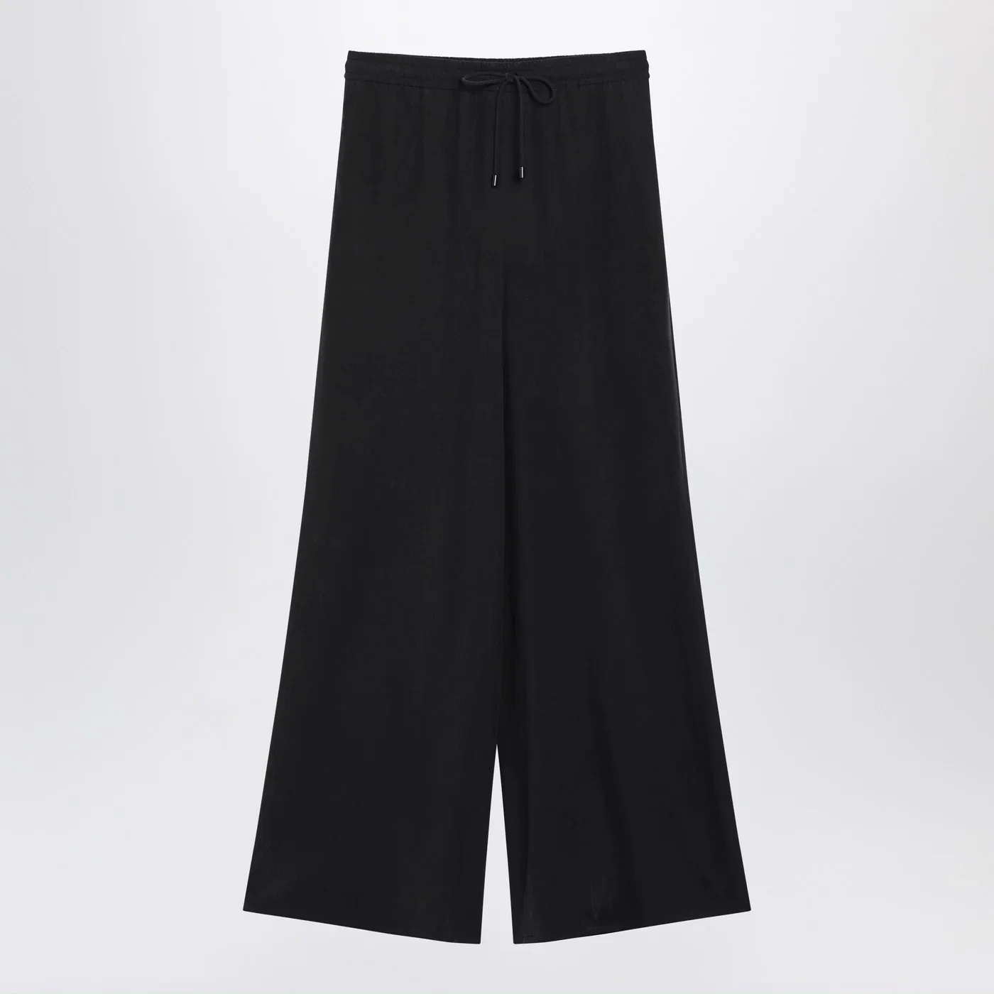 Max Mara Wide-leg blue silk trousers